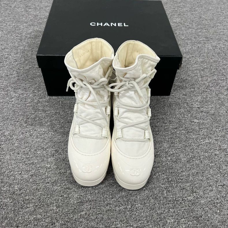 Chanel Chanel White Ankle Boots from 21FW -2505 Size US 7 / EU 40 - 6 Thumbnail