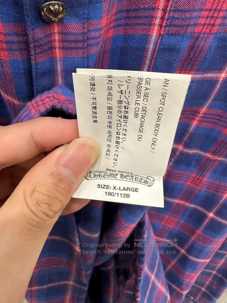 Chrome Hearts CHROME HEARTS Size XL Star patch plaid shirt Size US XL / EU 56 / 4 - 8 Thumbnail