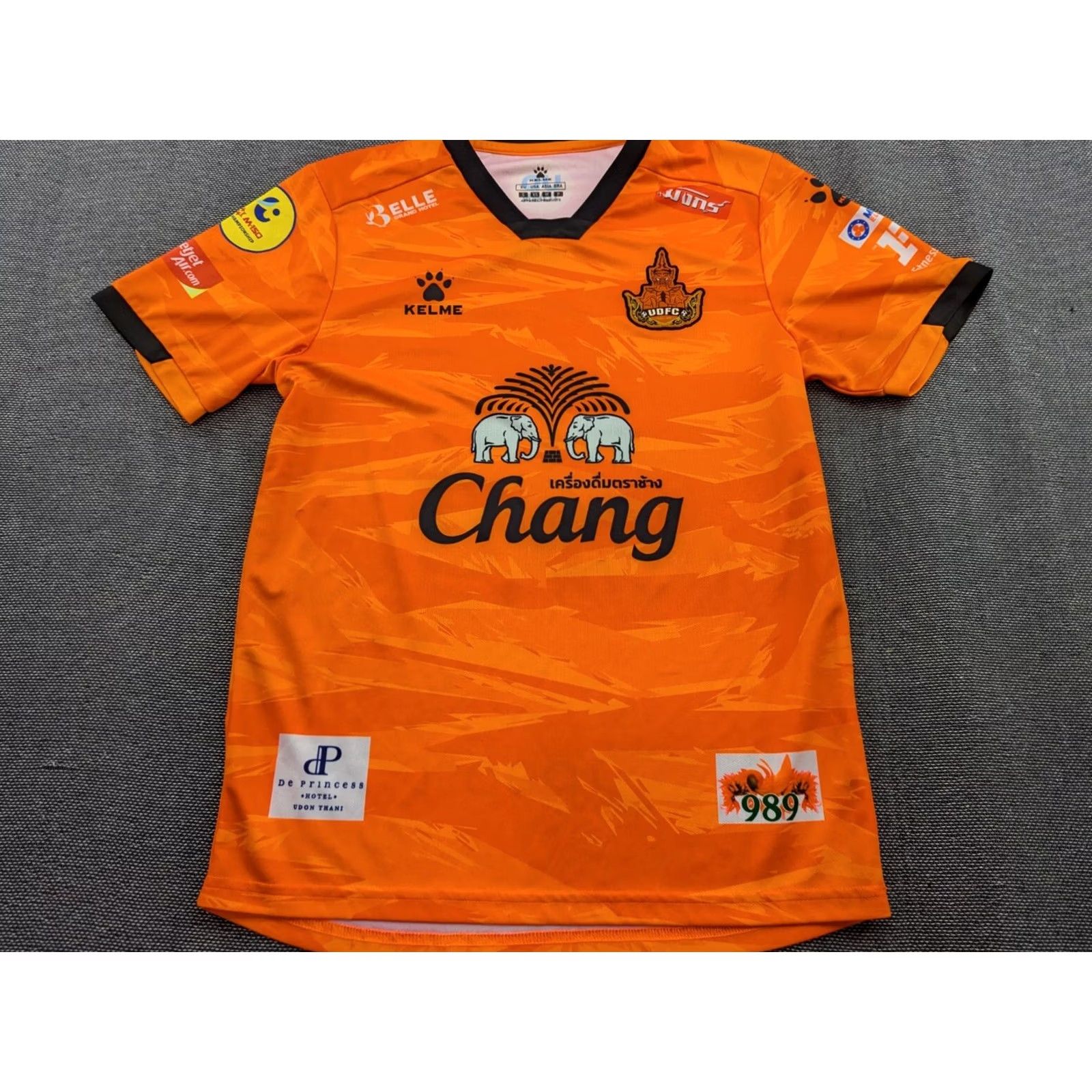Vintage Udonthani FC Thailand Kelme Pluemjai 2021-2022 Home Football Jersey Small Unisex Adults S Orange Jersey Football Shirts Mens Women Girls Size US S / EU 44-46 / 1 - 2 Thumbnail
