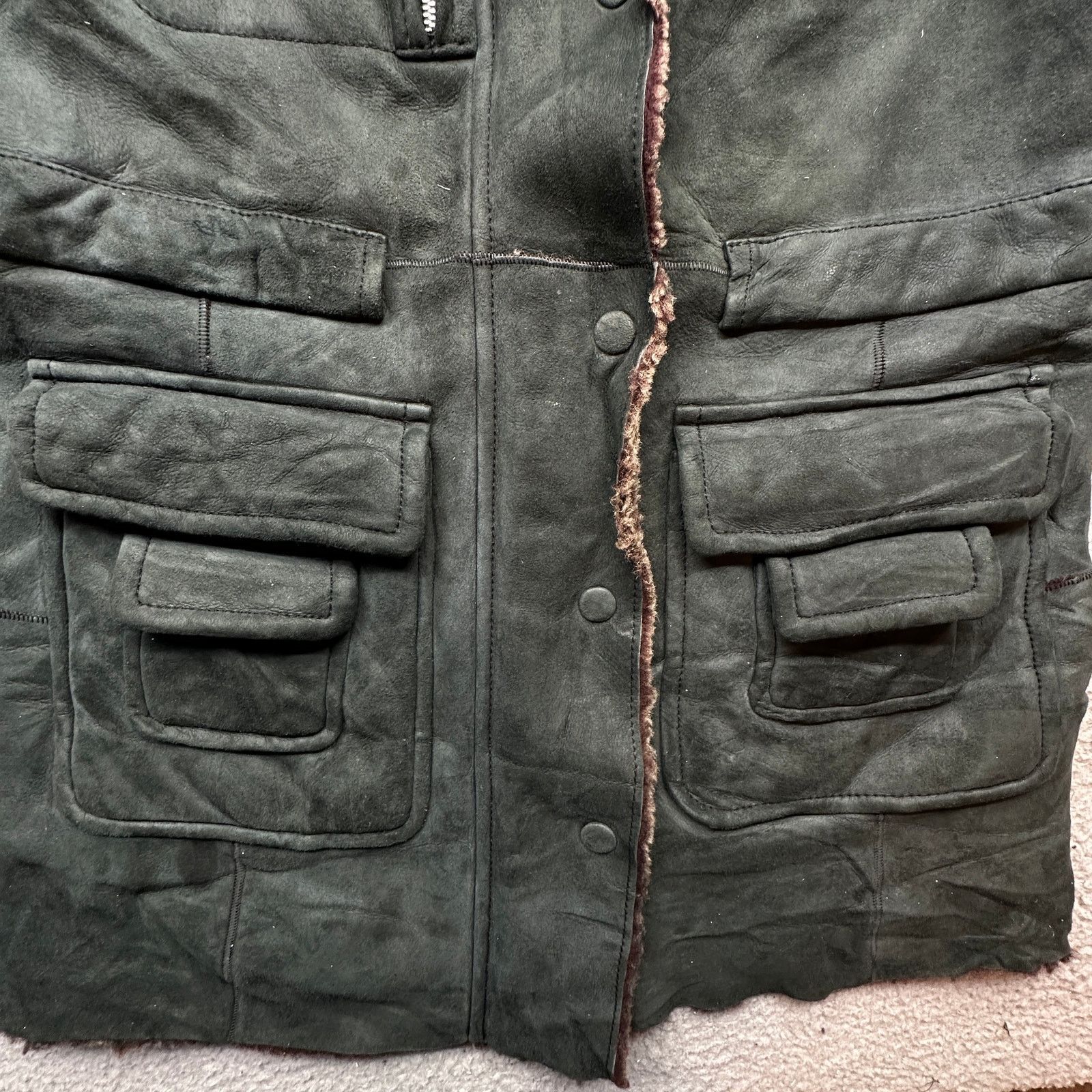 Sinclair Global Vintage Sinclair Genuine Sheep Shearling Coat Men 42 Italy Size US M / EU 48-50 / 2 - 11 Thumbnail