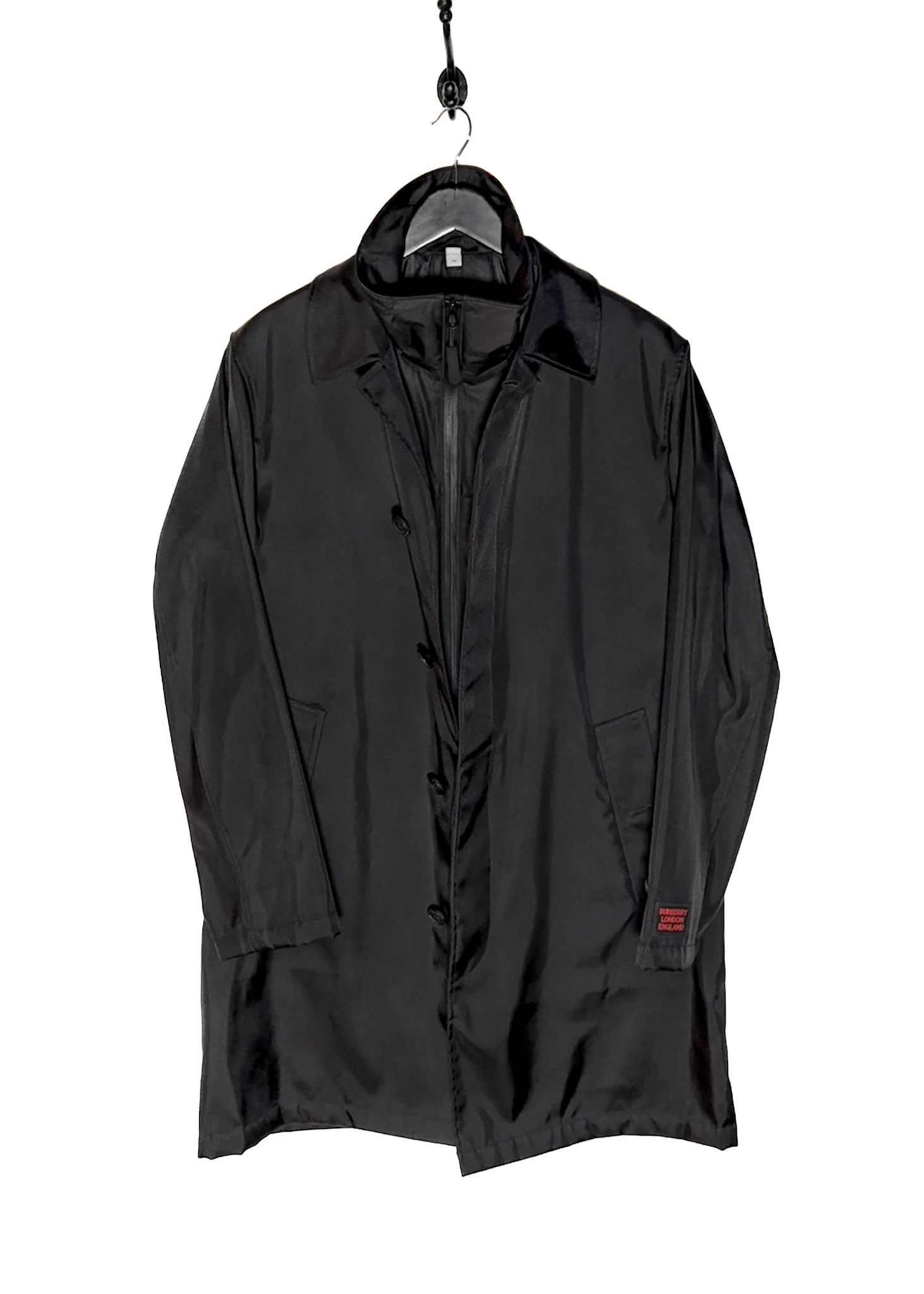 Burberry Burberry Black Nylon Car Coat With Detachable Warmer Gilet Size US M / EU 48-50 / 2 - 1 Thumbnail