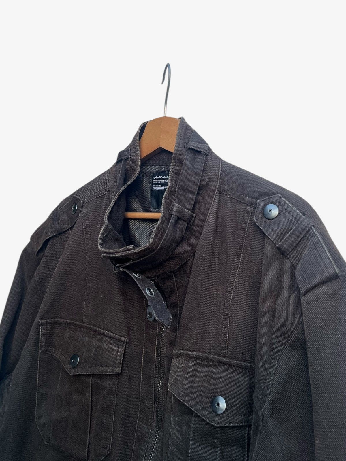 Splendid Splendid Satisfaction Stand Up Collar Bondage Flocked Jacket Size US XXL / EU 58 / 5 - 6 Thumbnail