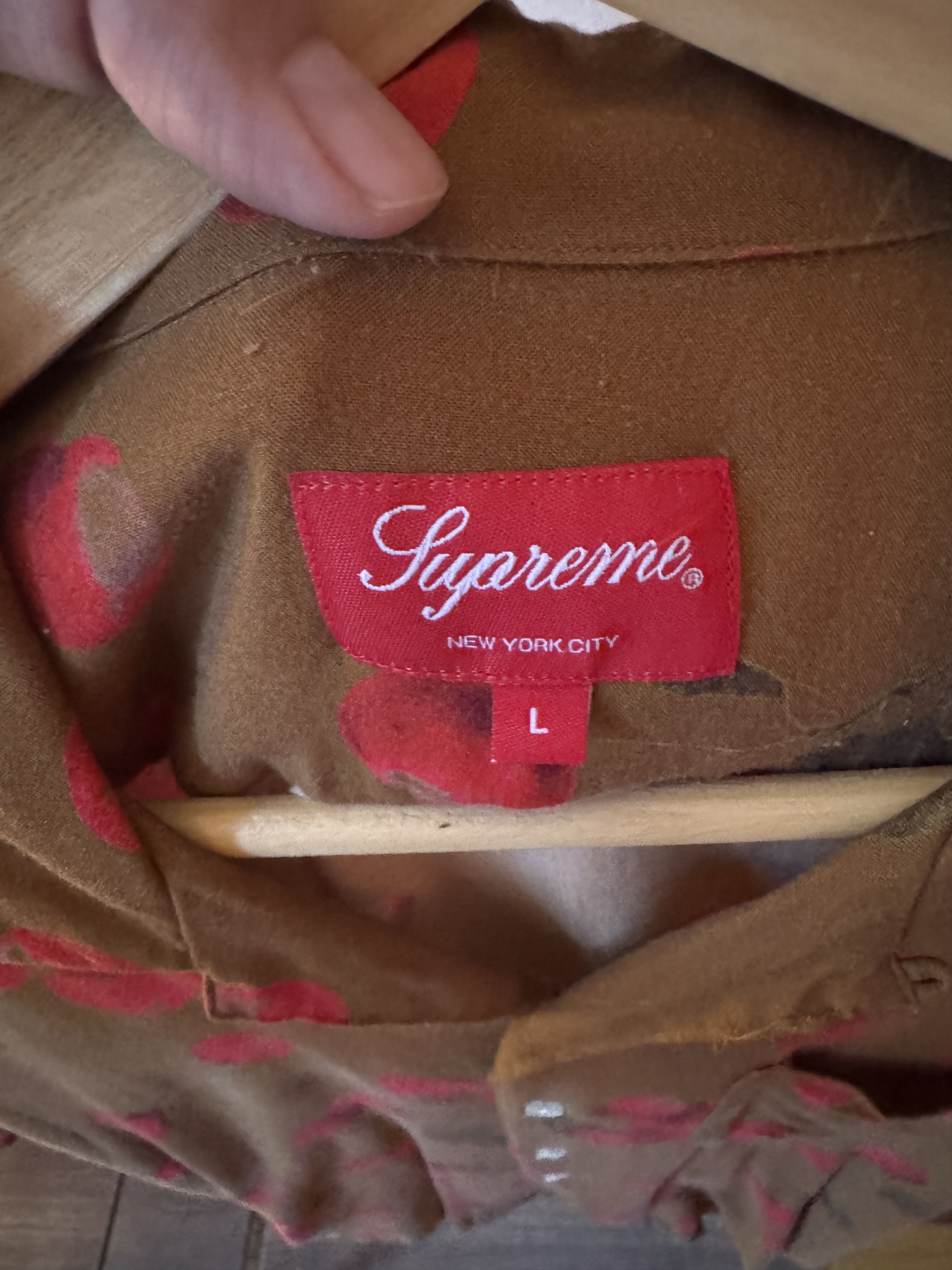 Supreme Cherry Rayon Shirt Size US L / EU 52-54 / 3 - 3 Thumbnail