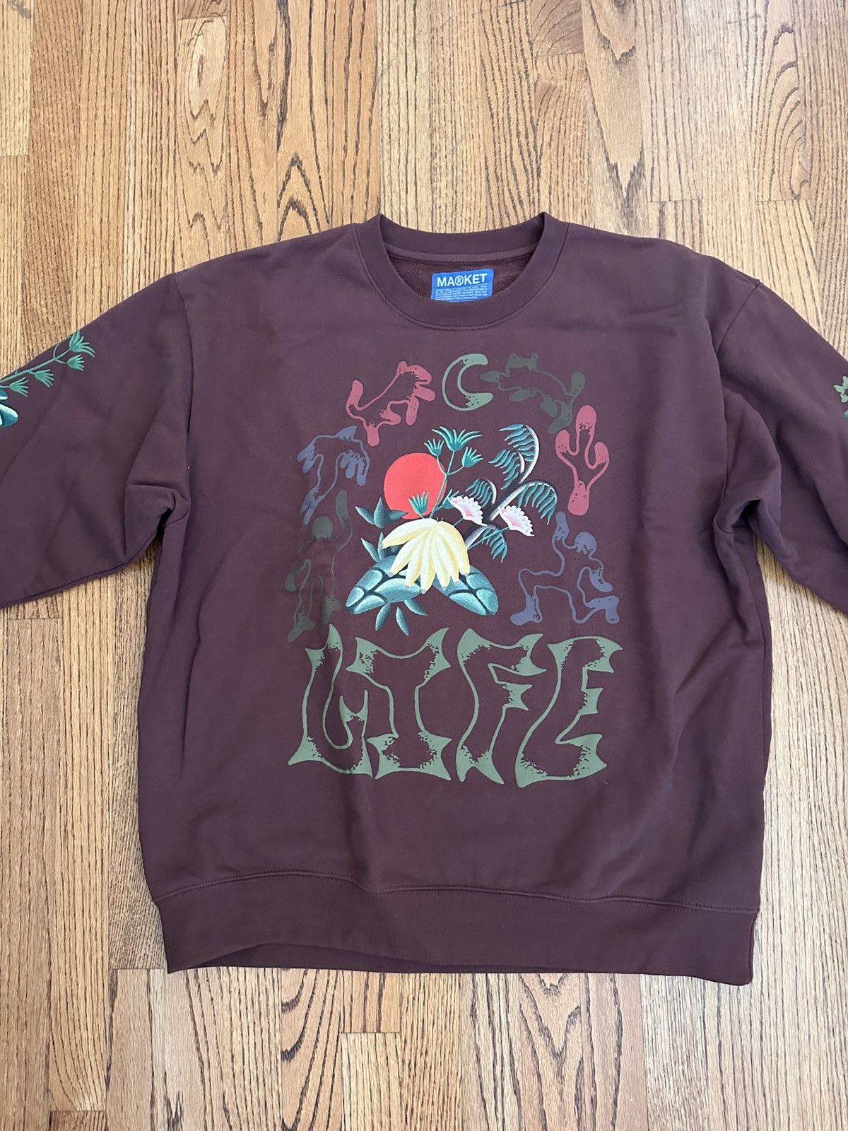 Market MARKET Life Cycle Crewneck (Acorn Brown) – Size XL Size US XL / EU 56 / 4 - 4 Thumbnail