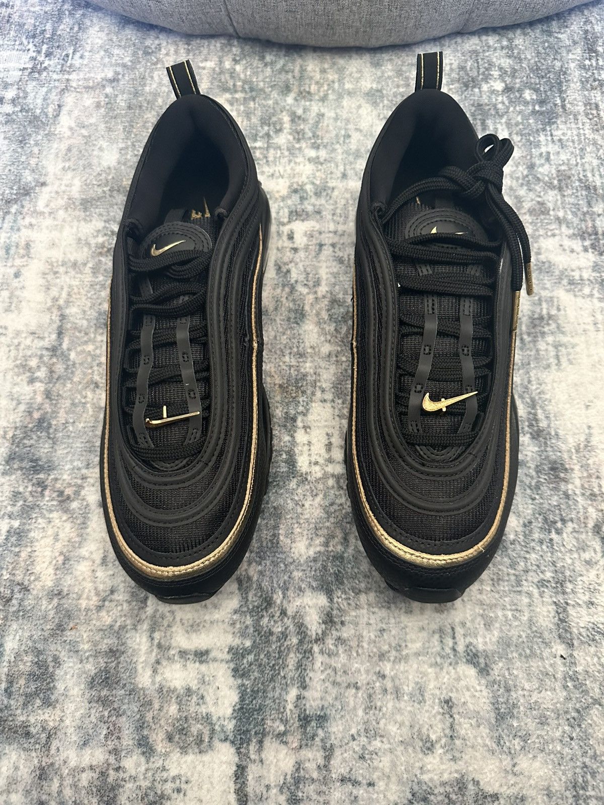Nike Nike Air Max 97 Black/Metallic Gold Size US 10 / EU 43 - 3 Thumbnail