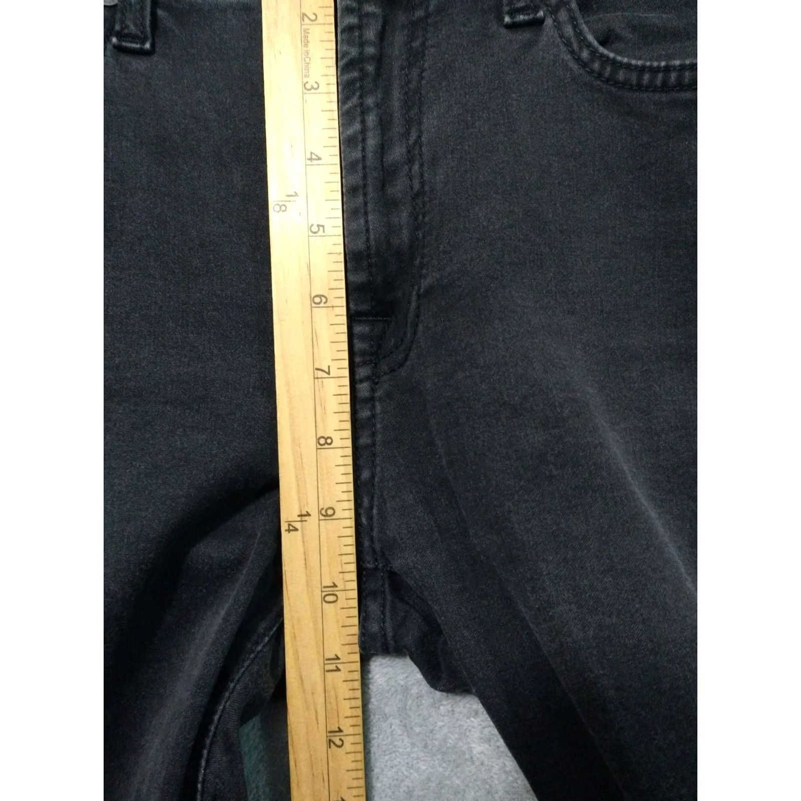 7 For All Mankind 7 For All Mankind Jeans Womens 30 x 30 Black Denim High Waist Skinny Stretch Jeans Size 30" / US 8 / IT 44 - 4 Thumbnail
