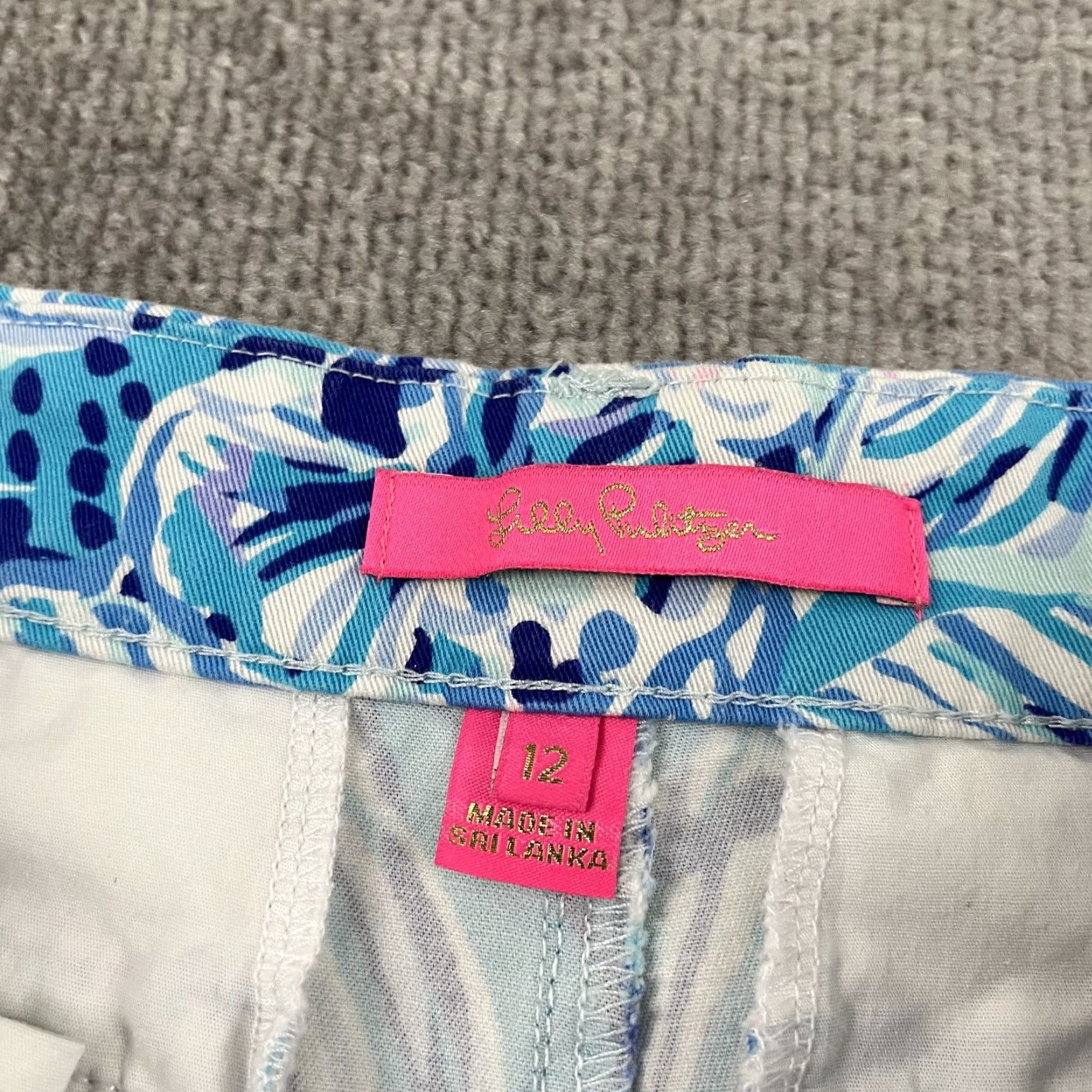 Lilly Pulitzer Lilly Pulitzer Shorts Womens Size 12 / 4" Blue Stretch Chino Beach 005696 Size 34" / US 12 / IT 48 - 2 Thumbnail