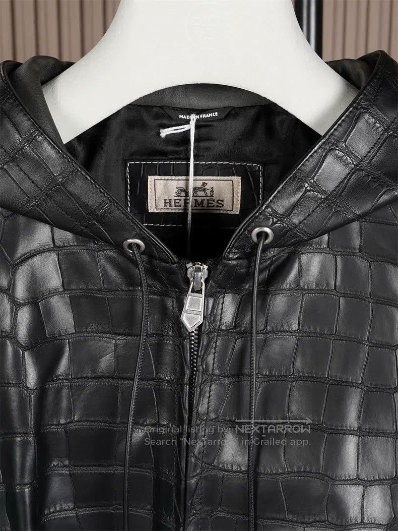 Hermes Hermes Crocodile leather jacket | Grailed
