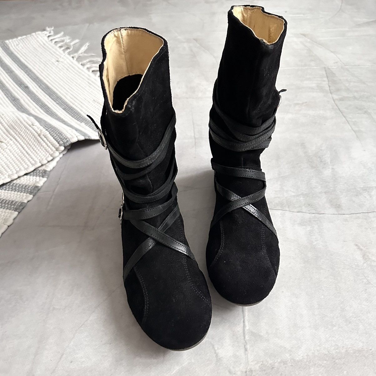 Dirk Bikkembergs Crazy Wrap Straps Boxing Biker Boots As 98 Rick Owens Vibe Size US 8 / IT 38 - 5 Thumbnail
