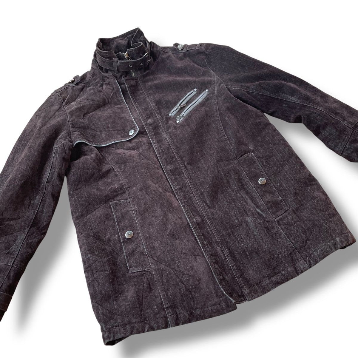 If Six Was Nine 🇯🇵 ROUSHATTE BUTTON UP FULL ZIP CORDUROY PUNK GOTHIC JACKET Size US L / EU 52-54 / 3 - 8 Thumbnail