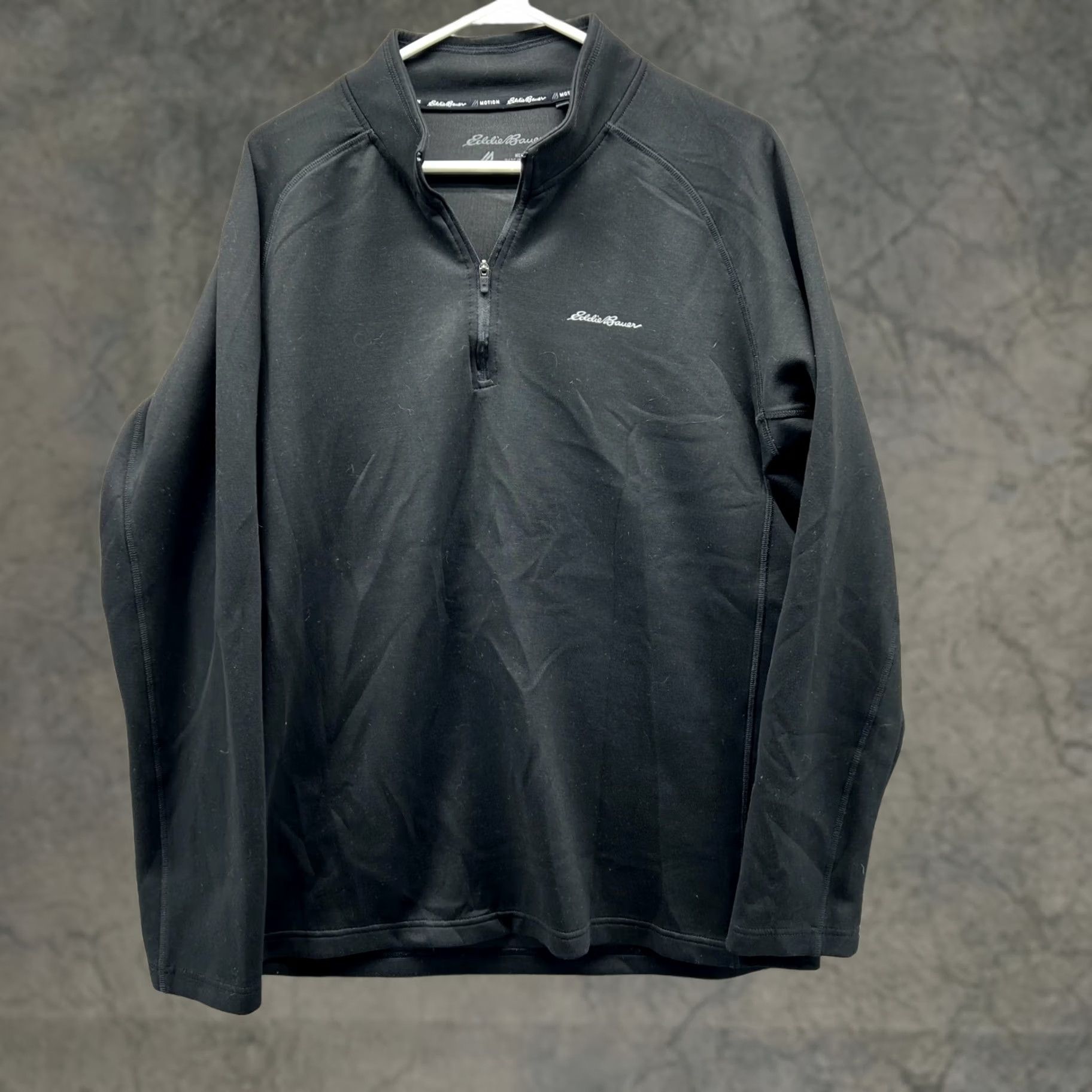 Eddie Bauer Eddie Bauer Sweater Men L Black Half Zip Pullover Fleece Motion Hike Jacket Size US L / EU 52-54 / 3 - 1 Thumbnail