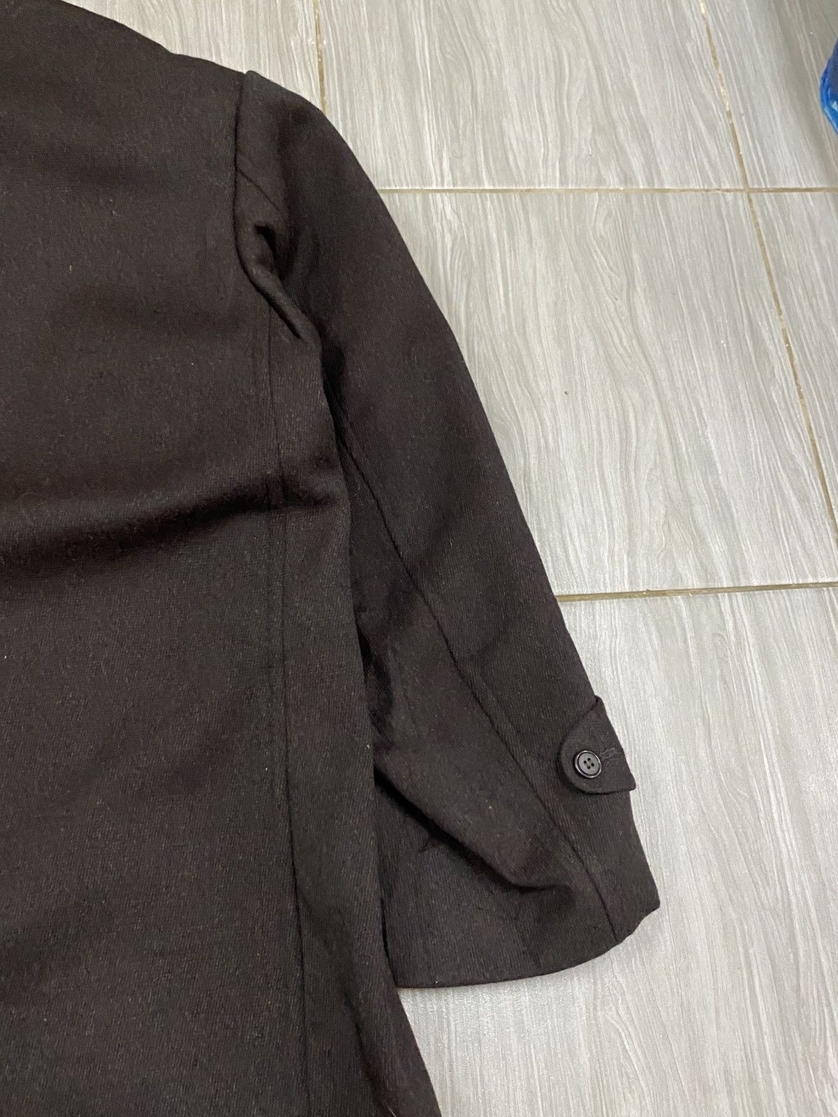 Yohji Yamamoto Tailor Yamamoto Japan Vintage Black Wool OverCoat 90s Size US M / EU 48-50 / 2 - 6 Thumbnail