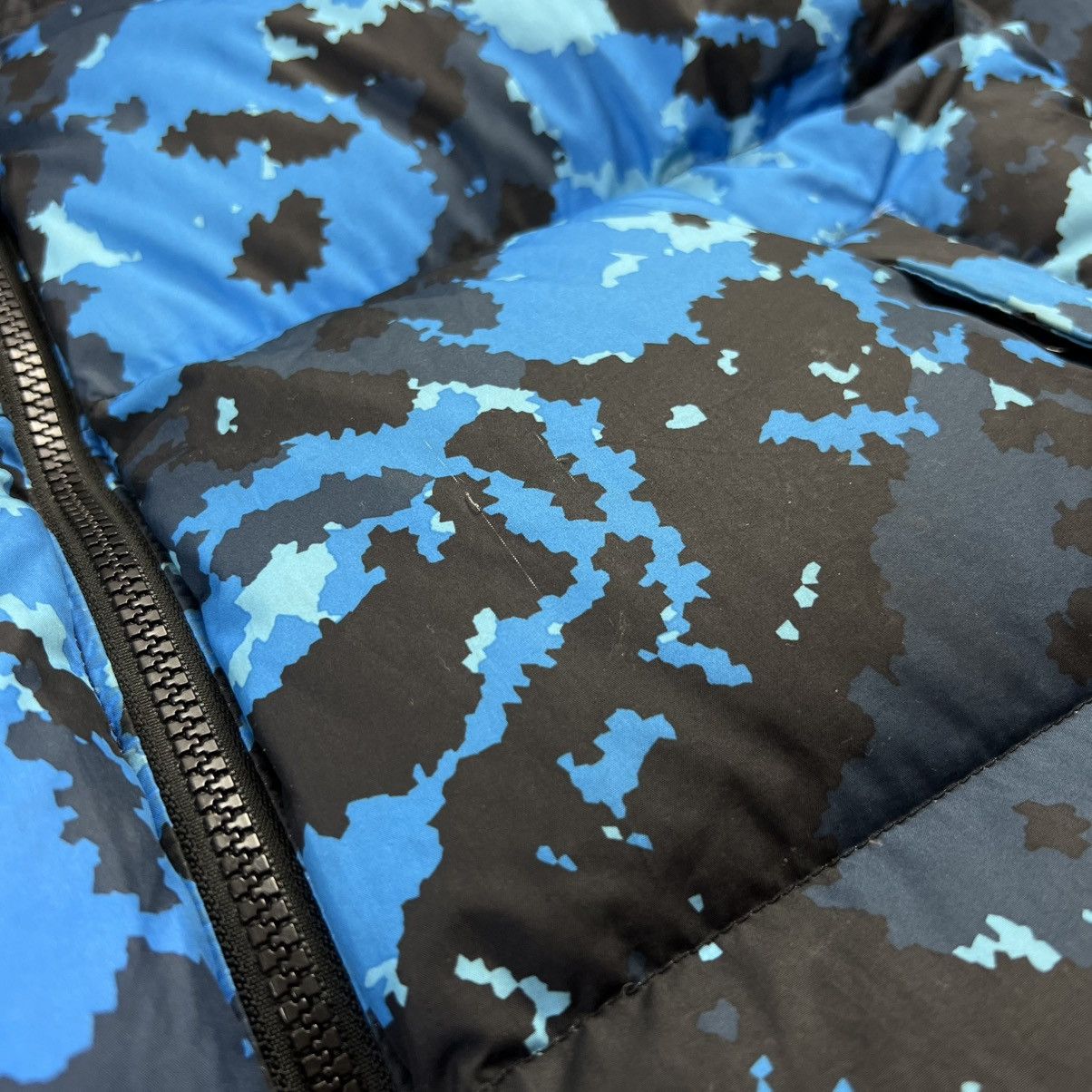 The North Face 1996 Nuptse digi blue camo puffer jacket