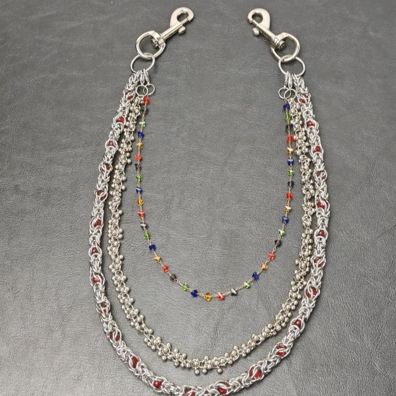 Japanese Brand × Vintage Flame Gemstone The Earth Bead Keel Paint Chain Size ONE SIZE - 5 Thumbnail