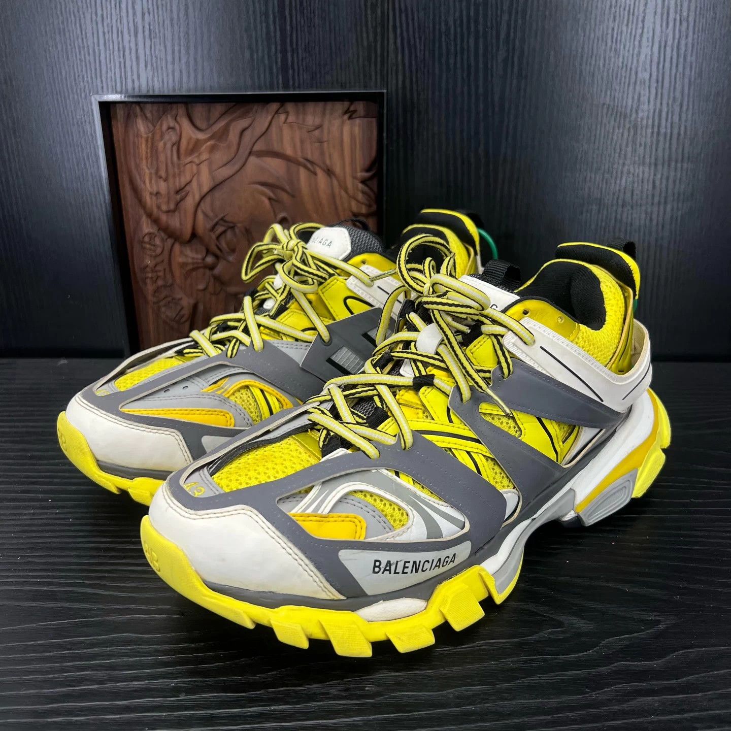 Balenciaga Balenciaga Track gray yellow men's size 43 Size US 10 / EU 43 - 1 Thumbnail