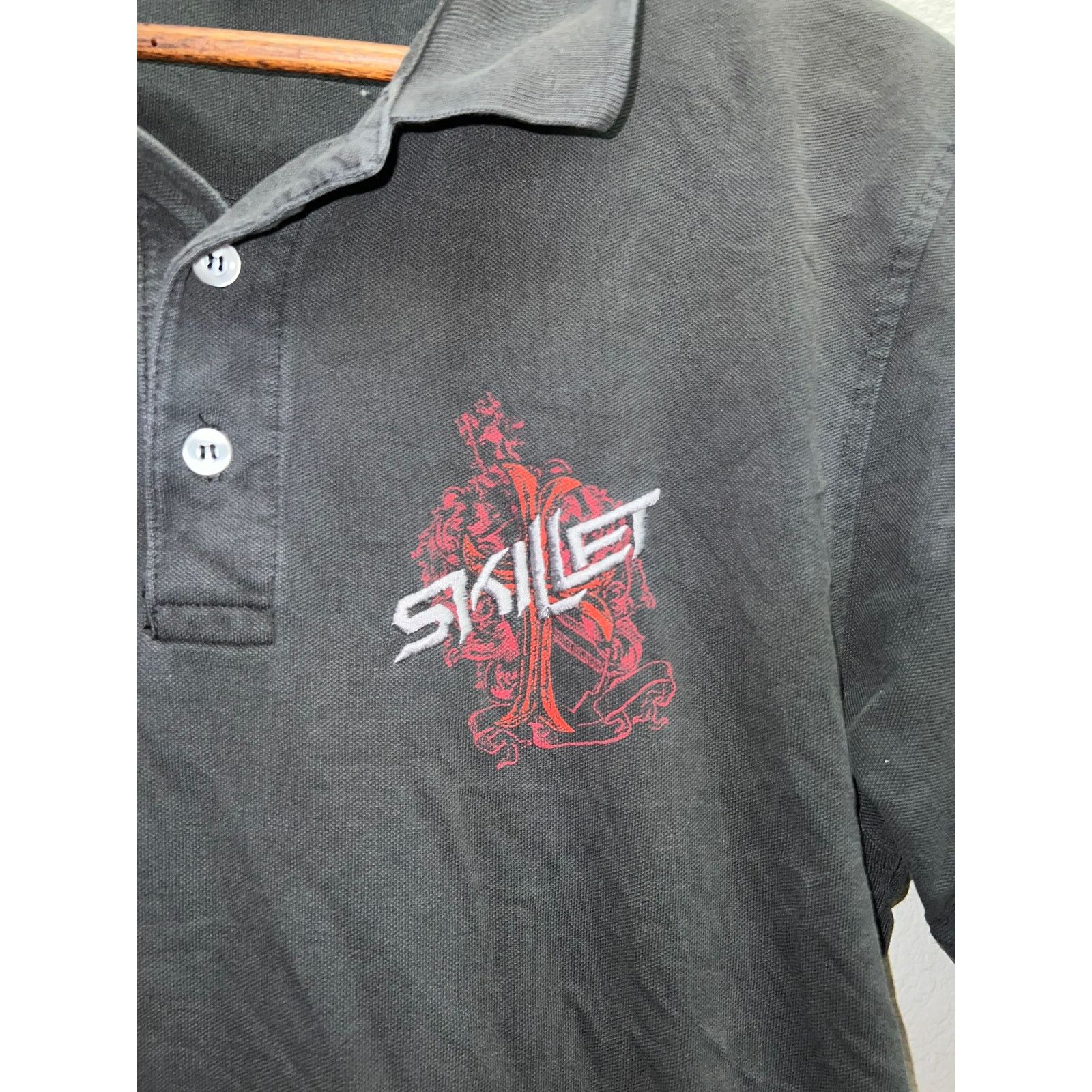Vintage Vintage Skillet Band Polo Shirt Rock Tour Concert Tee M Size US M / EU 48-50 / 2 - 3 Thumbnail