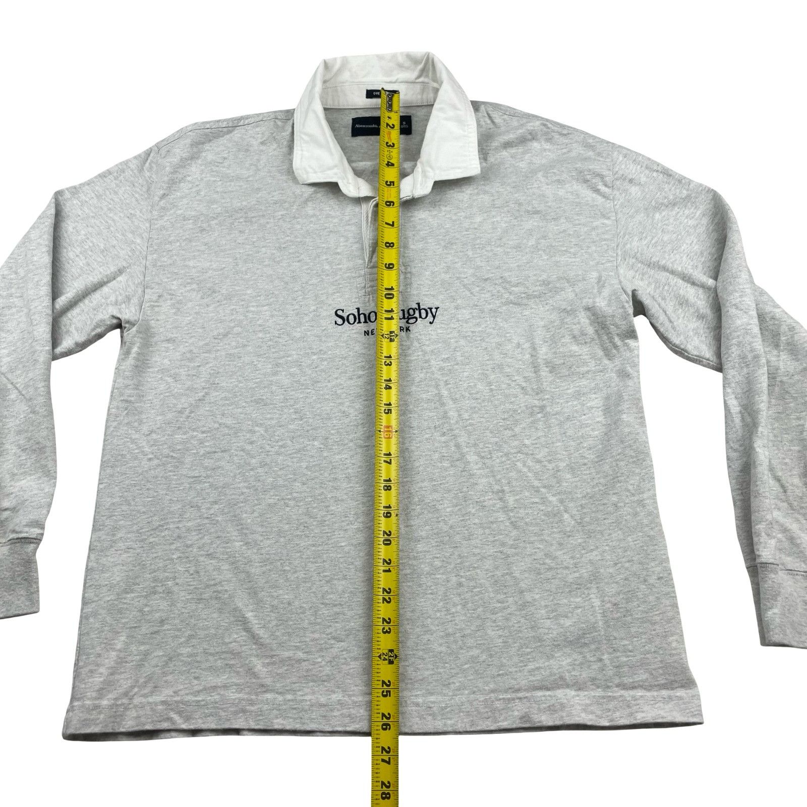 Abercrombie & Fitch Abercrombie & Fitch Men's Oversized L/S Soho Rugby Polo Shir Size US S / EU 44-46 / 1 - 5 Thumbnail