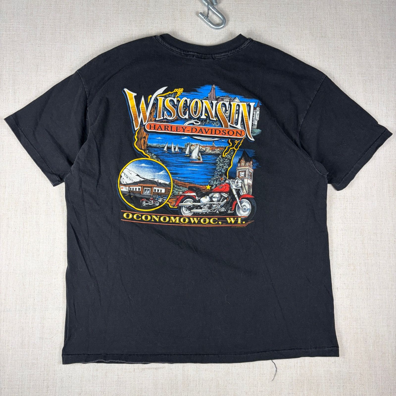 Harley Davidson Vintage Harley Davidson Soaring Eagle 1996 XXL Pocket Tee Size US XXL / EU 58 / 5 - 6 Thumbnail