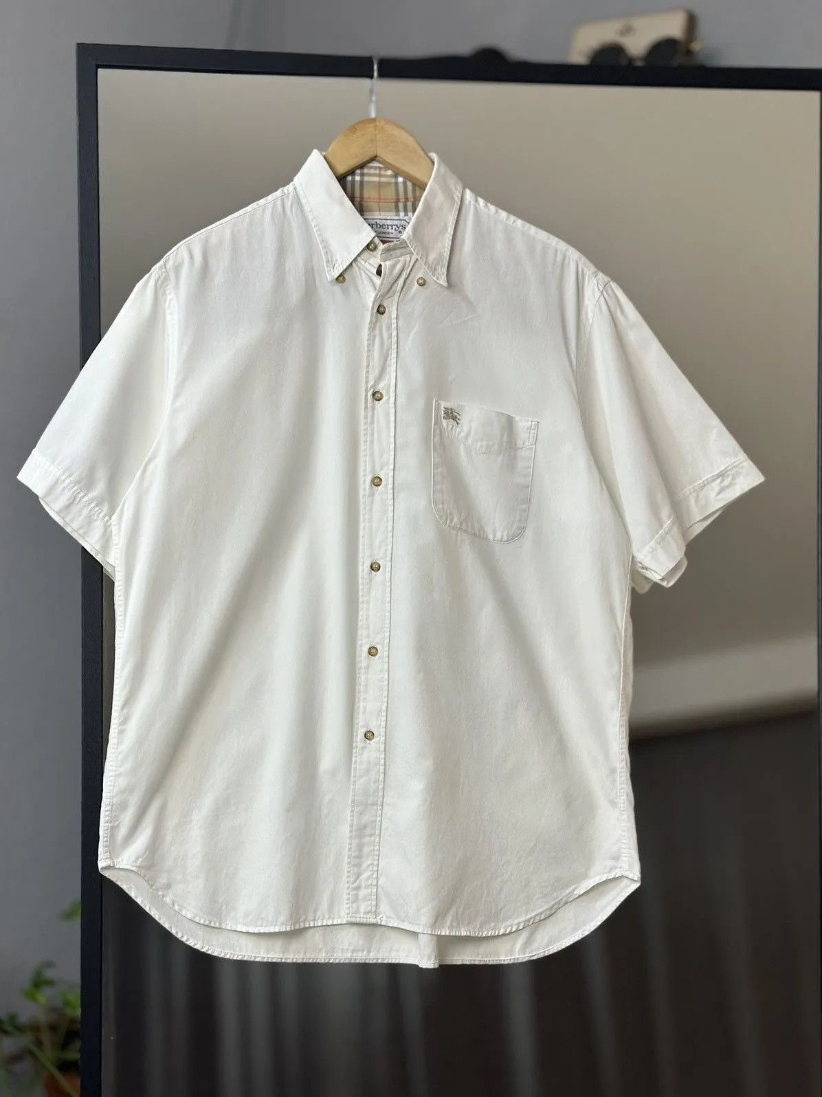 Burberry Prorsum Shirt White Avantgarde Luxury Burberrys Crew Neck Prada Y2K Size US M / EU 48-50 / 2 - 2 Thumbnail