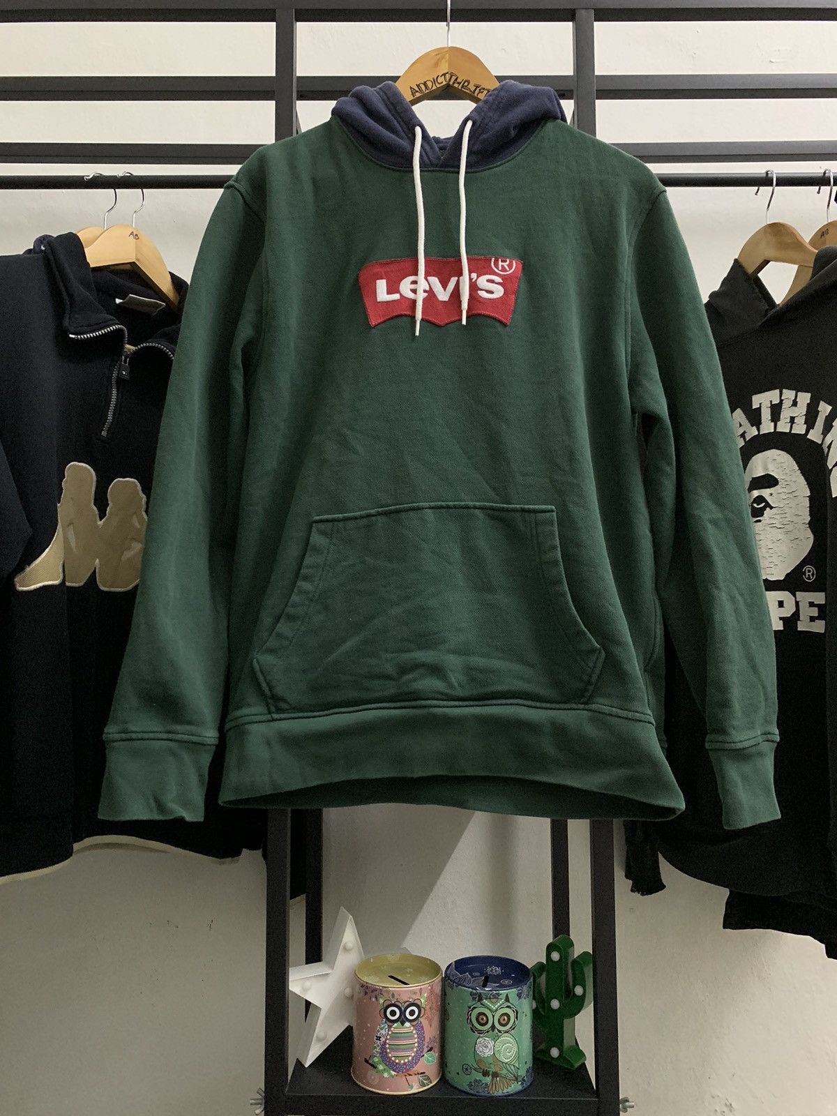 Levi's × Vintage VINTAGE LEVI’S GREEN JUMPER HOODIE Size US M / EU 48-50 / 2 - 1 Thumbnail