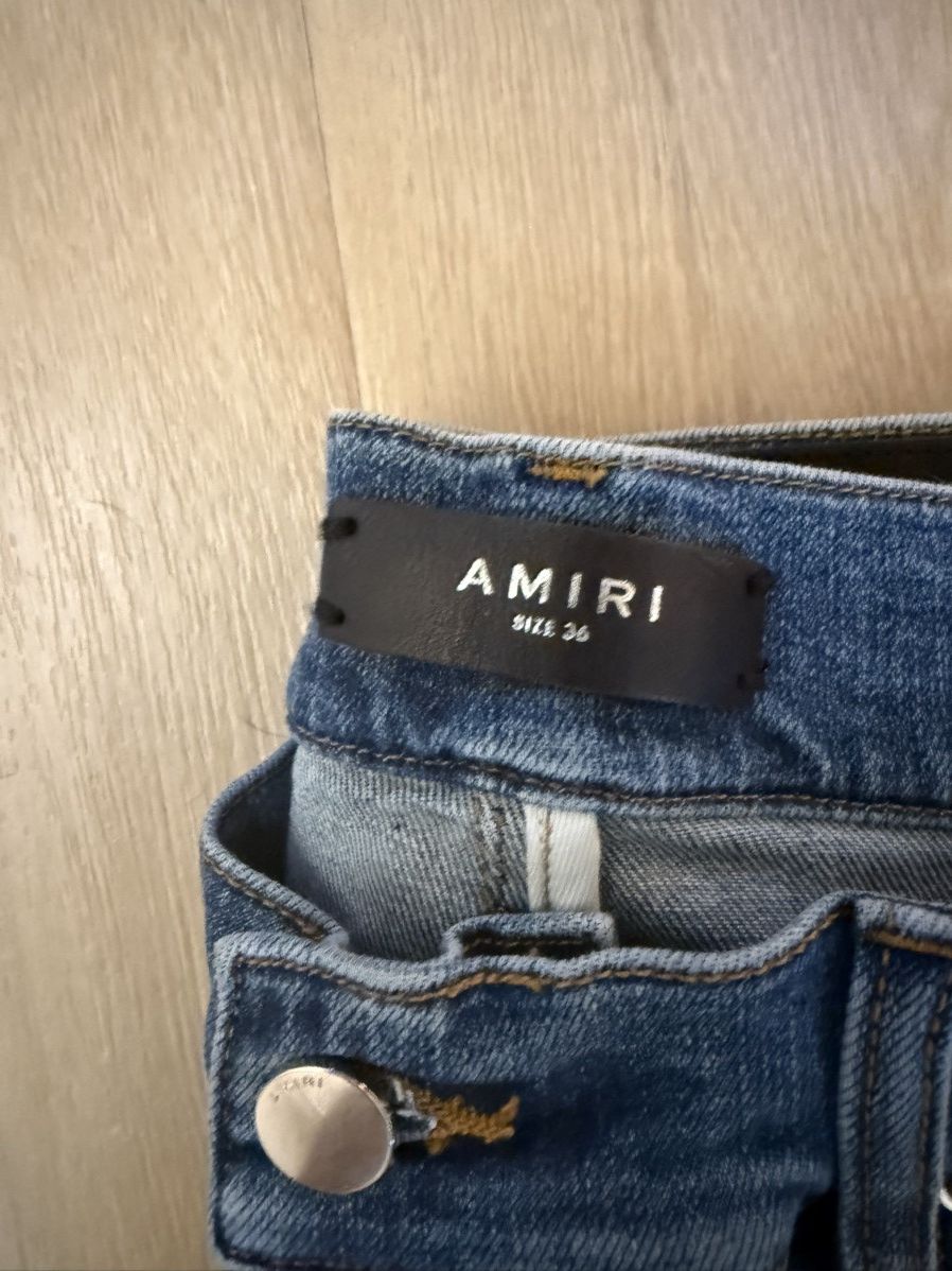 Amiri Amiri stack mx1 dark blue straight leg jeans Size US 36 / EU 52 - 7 Thumbnail