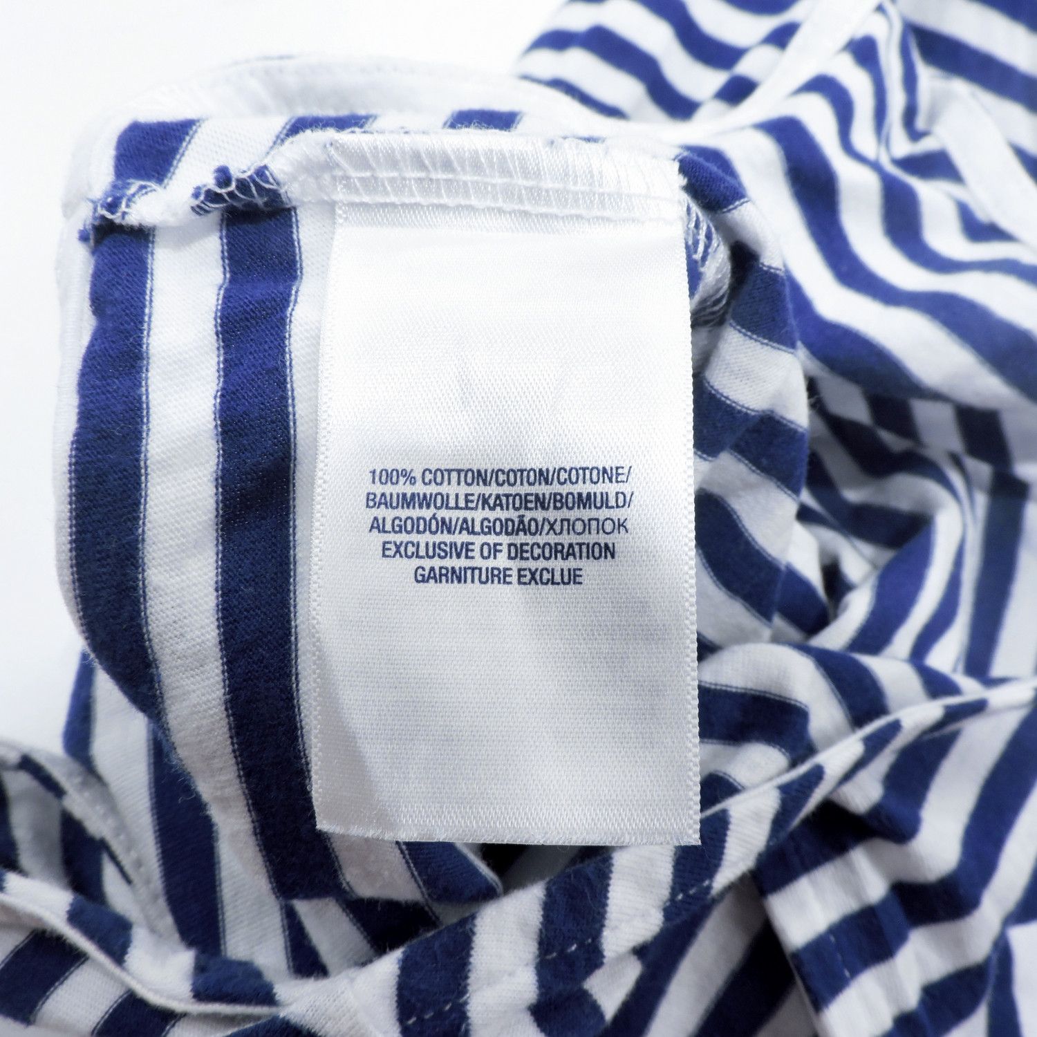 Polo Ralph Lauren POLO RALPH LAUREN GIRLS BLUE/WHITE STRIPED SLEEVELESS DRESS Size XL / US 12-14 / IT 48-50 - 5 Thumbnail