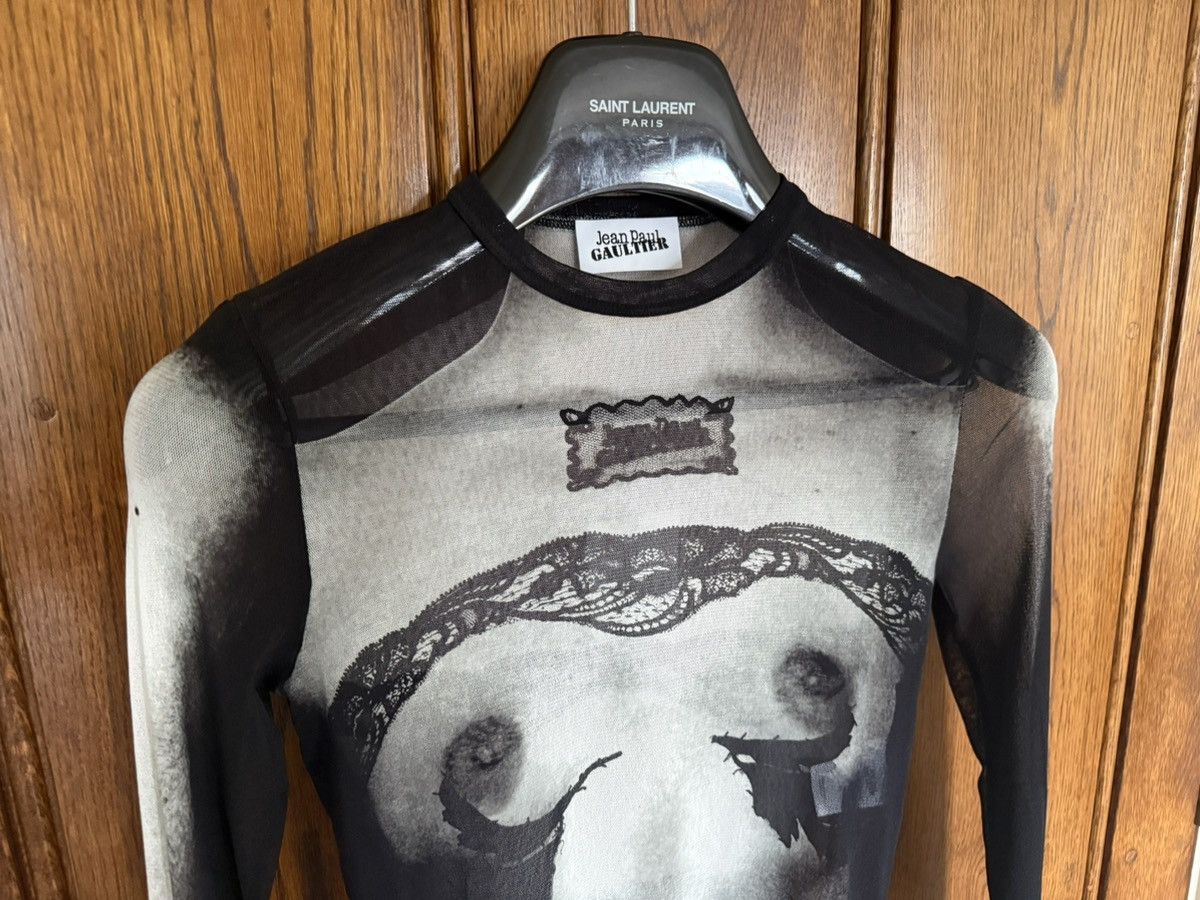 Jean Paul Gaultier Jean Paul Gautier bodysuit tits & ass sheer t shirt $500 S Size US S / EU 44-46 / 1 - 10 Thumbnail