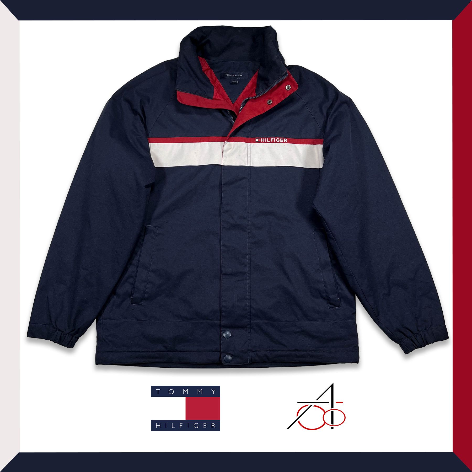 Tommy Hilfiger Vintage Tommy Hilfiger Jacket with suitable hood • L size Size US L / EU 52-54 / 3 - 1 Thumbnail