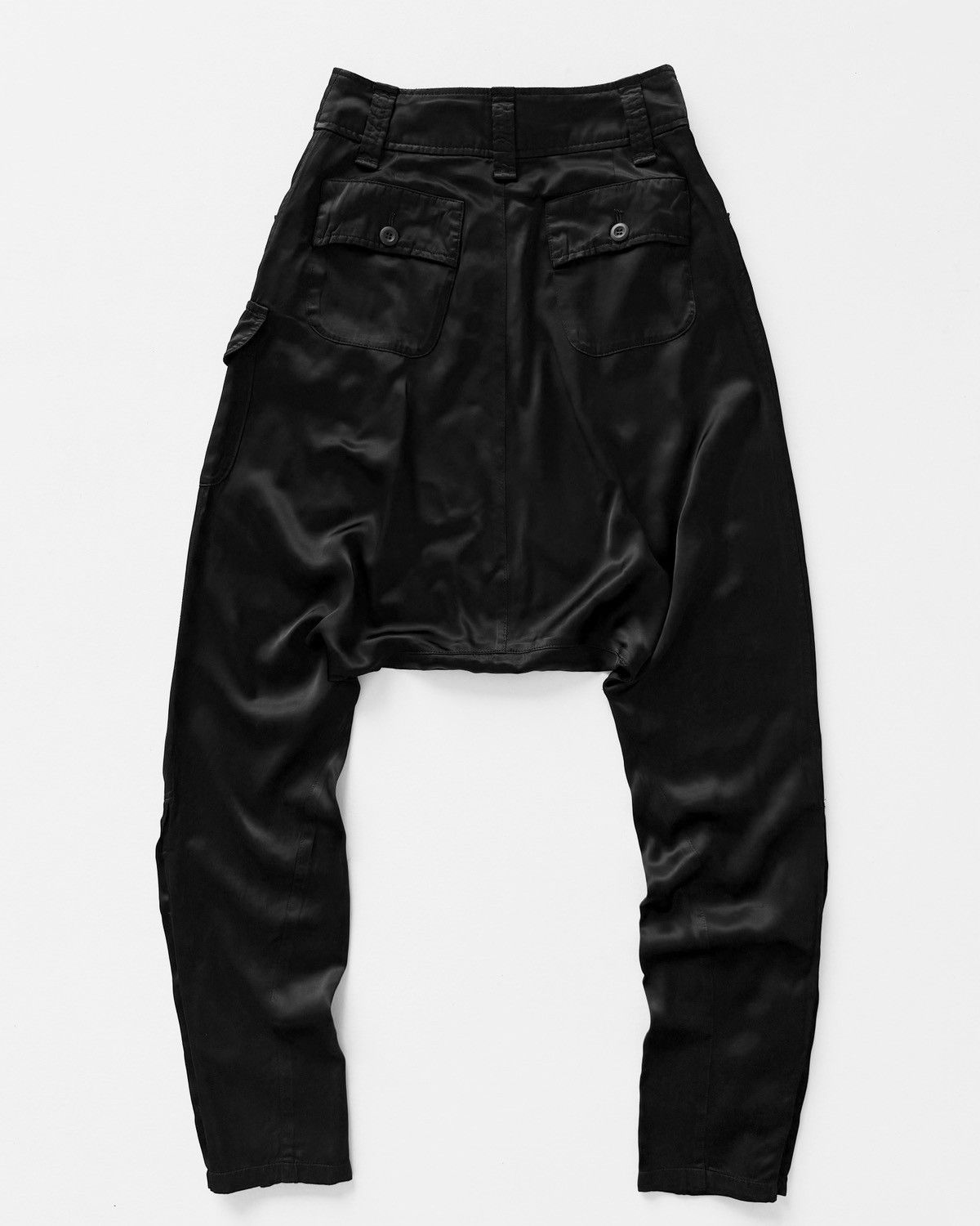 ATSURO TAYAMA ATSURO TAYAMA BLACK SAROUEL PANTS Size 28" / US 6 / IT 42 - 7 Thumbnail