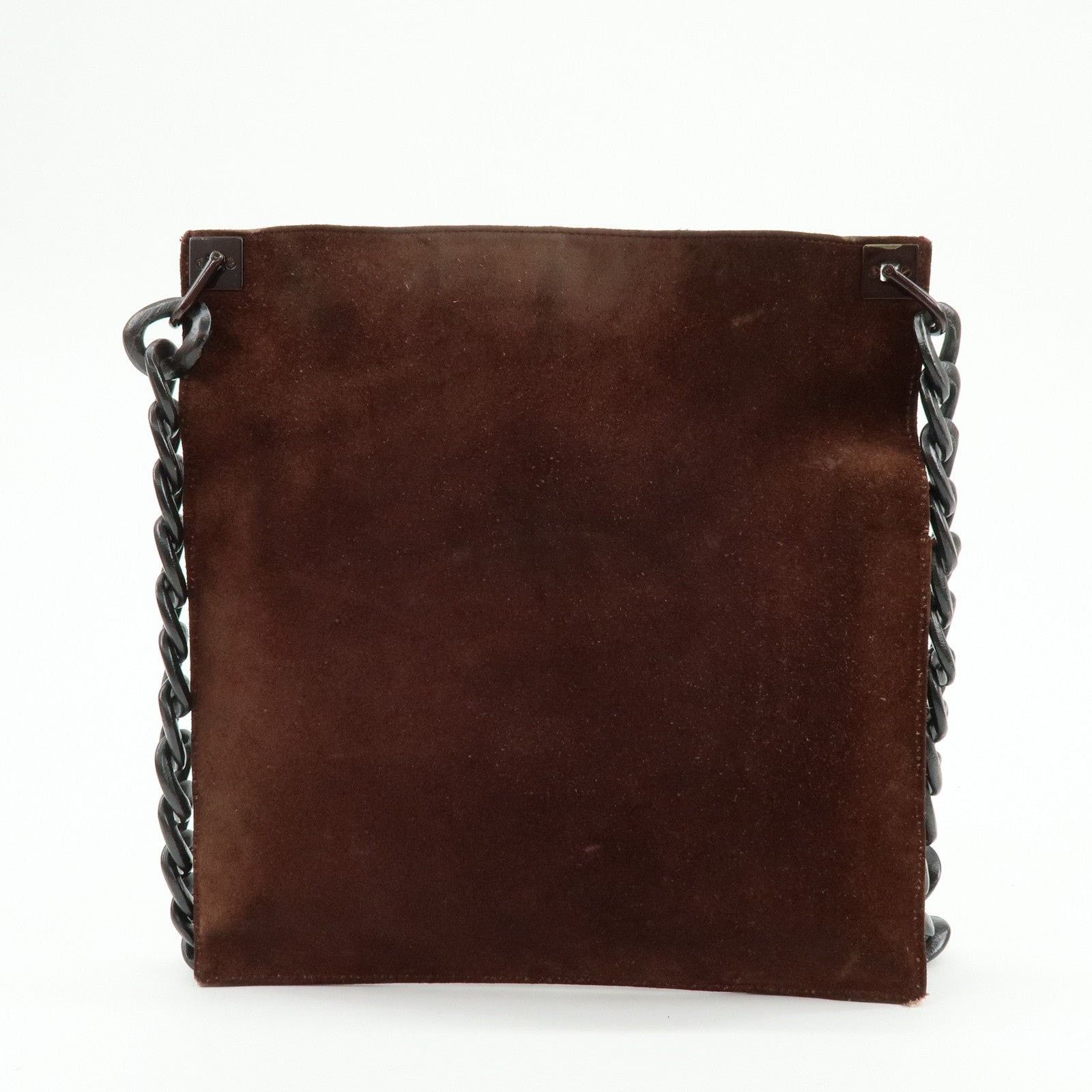 Gucci Gucci Suede Shoulder Bag Brown Size ONE SIZE - 2 Thumbnail