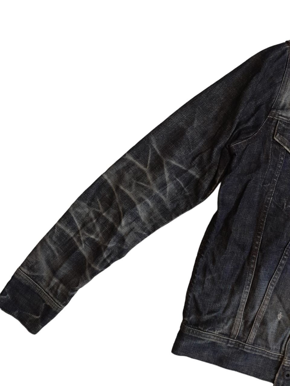 FACTOTUM Factotum Koji Udo Designer Distressed Denim Jacket (E1005) Size US M / EU 48-50 / 2 - 6 Thumbnail