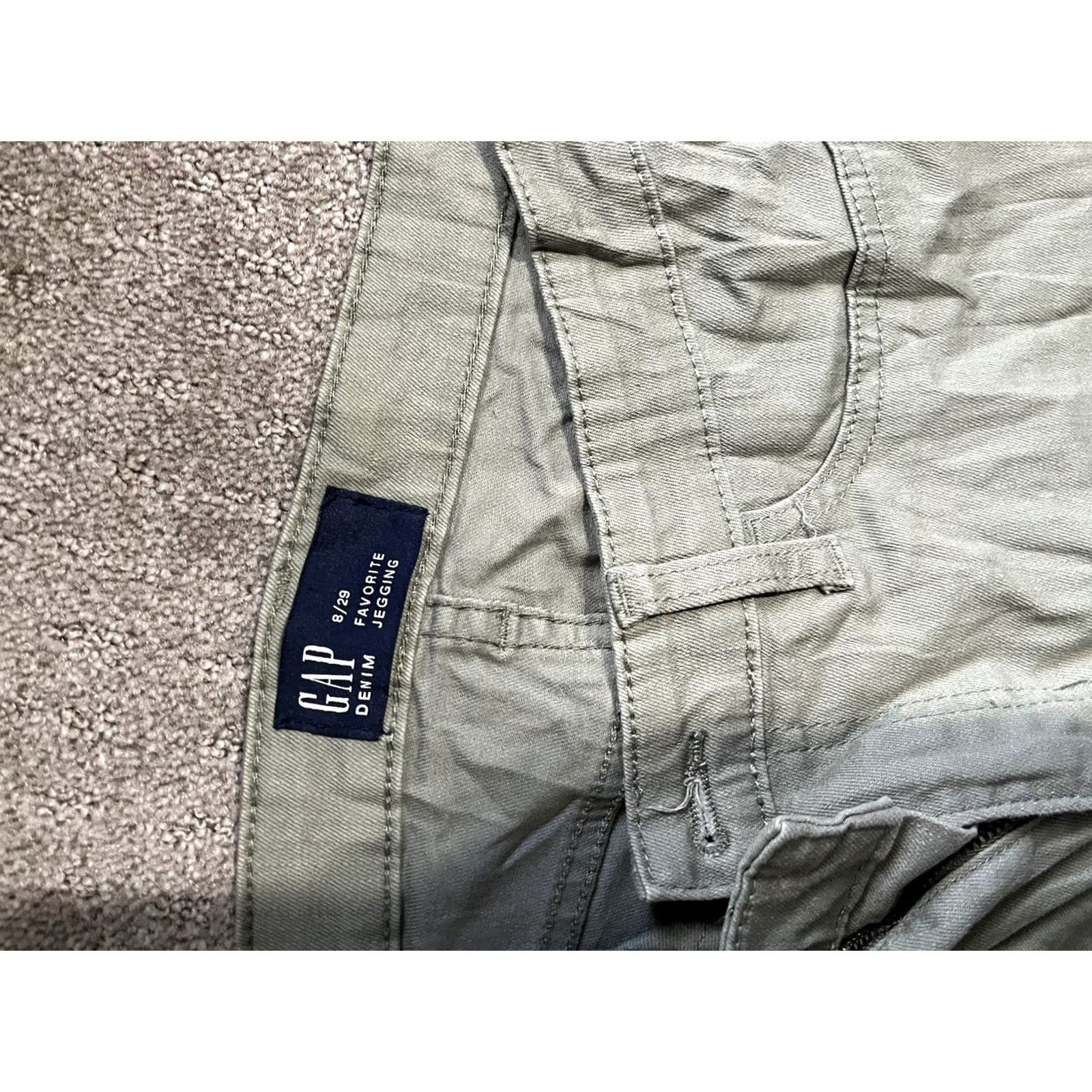 Gap Gap Denim Regular Favorite Jegging Womens Stretch Size 8/29 Regular Green Jeans 5-Pocket Design Mens? Size 30" / US 8 / IT 44 - 5 Thumbnail