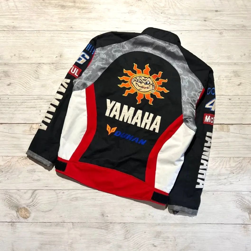 Yamaha VINTAGE Yamaha Racing Moto Jacket Duhan 46 Big Logo Y2K Men Size L Black Jacket Mens Size US L / EU 52-54 / 3 - 2 Thumbnail