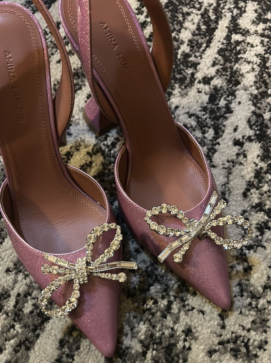 Amina Muaddi AMINA MUADDI Rosie patent leather slingback pumps size 36 Size US 6 / IT 36 - 7 Thumbnail