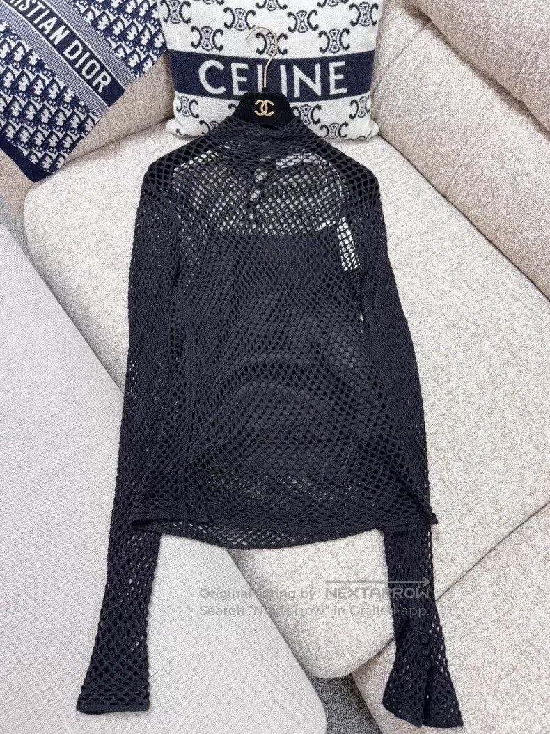 Dior Dior Hollow-inted long-sleeved knit Size XS / US 0-2 / IT 36-38 - 3 Thumbnail