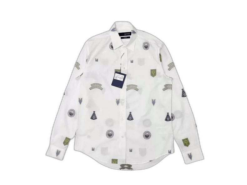 Louis Vuitton Louis Vuitton Embroidered Badge Long Sleeve Shirt Size US L / EU 52-54 / 3 - 1 Thumbnail