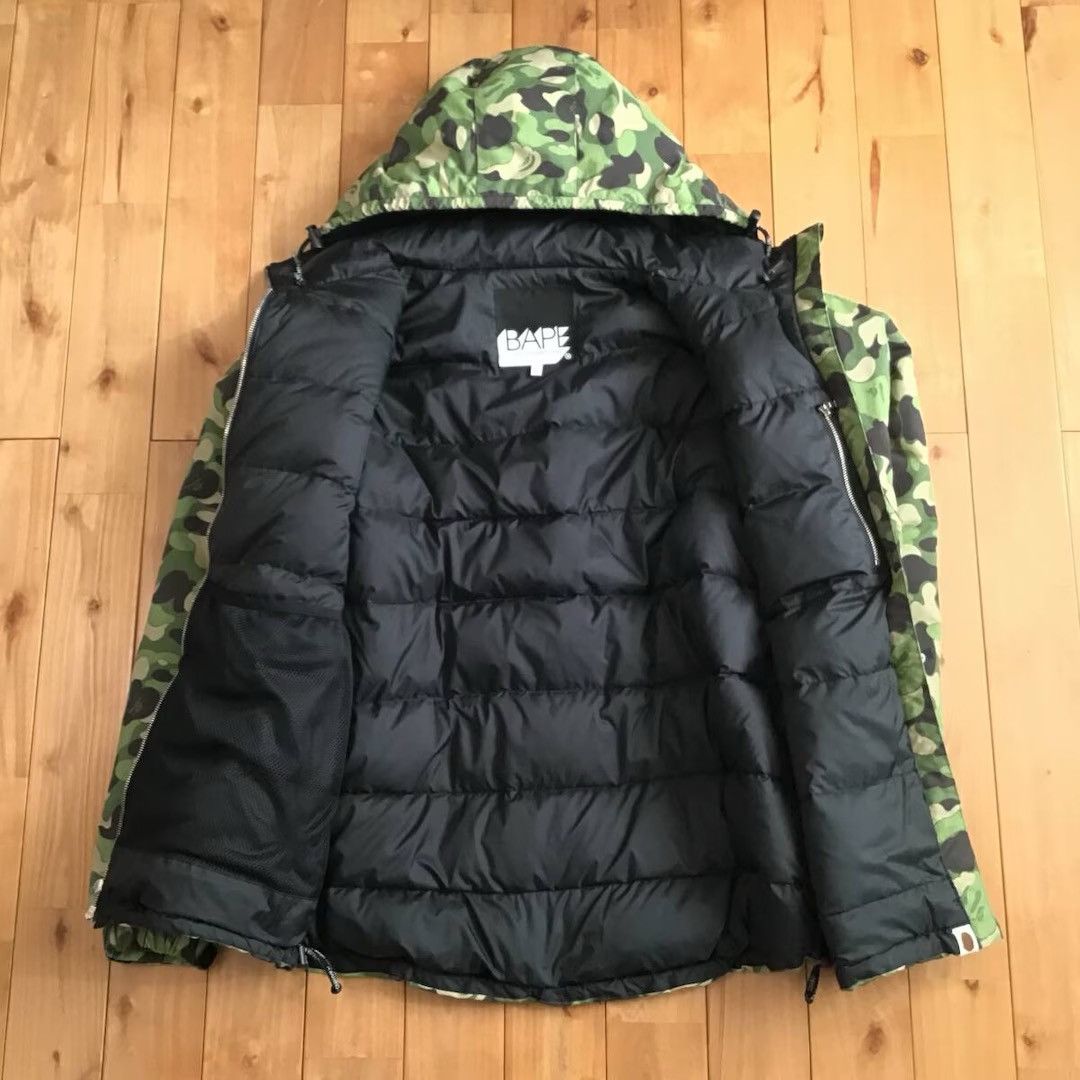 Bape 🔥Vintage🔥 BAPE ABC CAMO GREEN Puffer Down Jacket APE NIGO Size US L / EU 52-54 / 3 - 6 Thumbnail