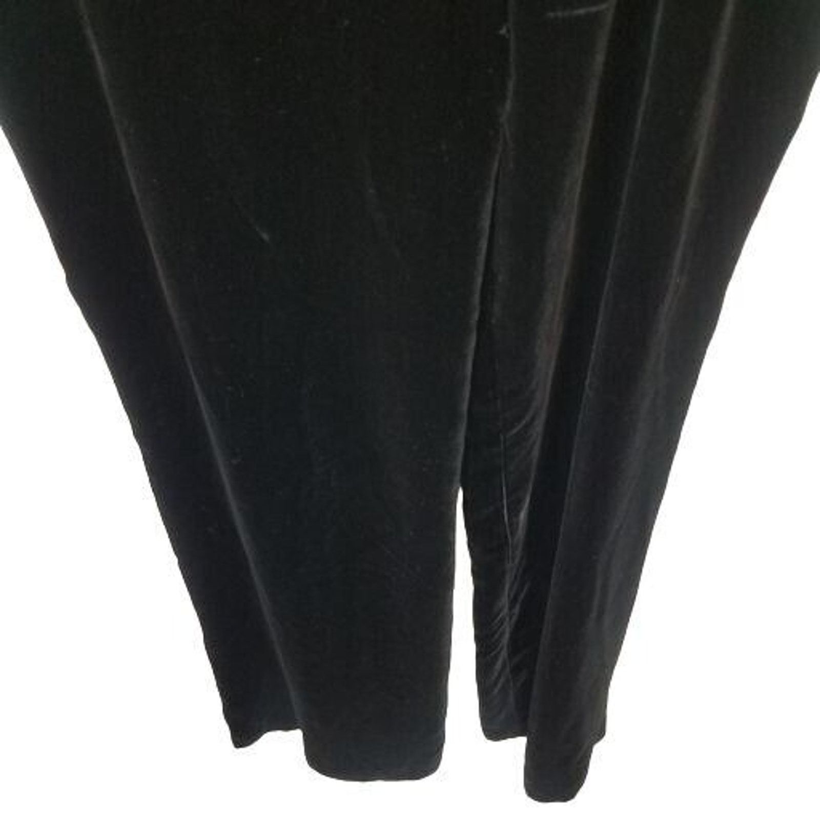 Lafayette 148 Lafayette 148 New York Womens Wide Leg Velvet Pants 4 Silk Size 27" / US 4 / IT 40 - 3 Thumbnail