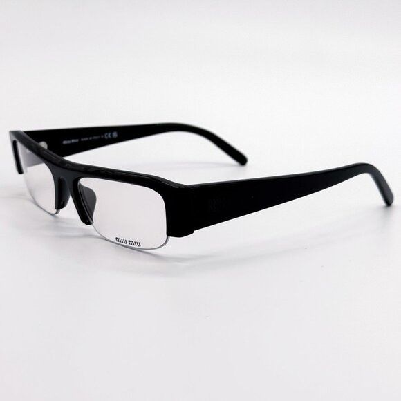 Miu Miu NEW MIU MIU EYEGLASSES MUB07S 16K08N BLACK WOMEN MU B07S SMU Size ONE SIZE - 7 Thumbnail