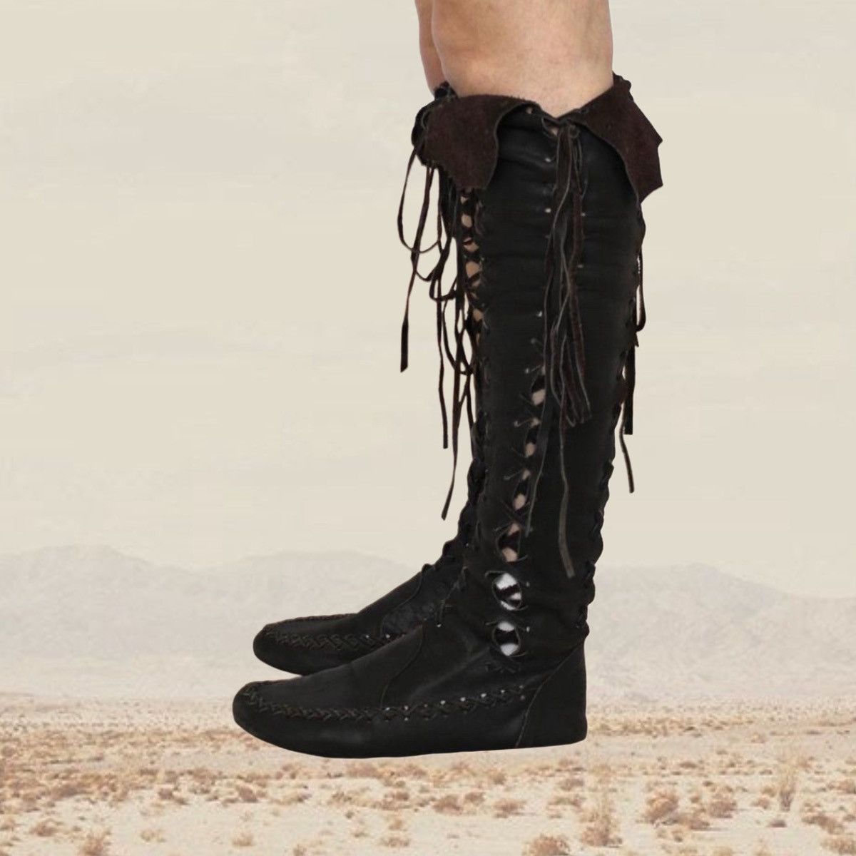 Vintage 🍂CORSET ELF BOOTS🍂 Size US 10 / IT 40 - 3 Thumbnail