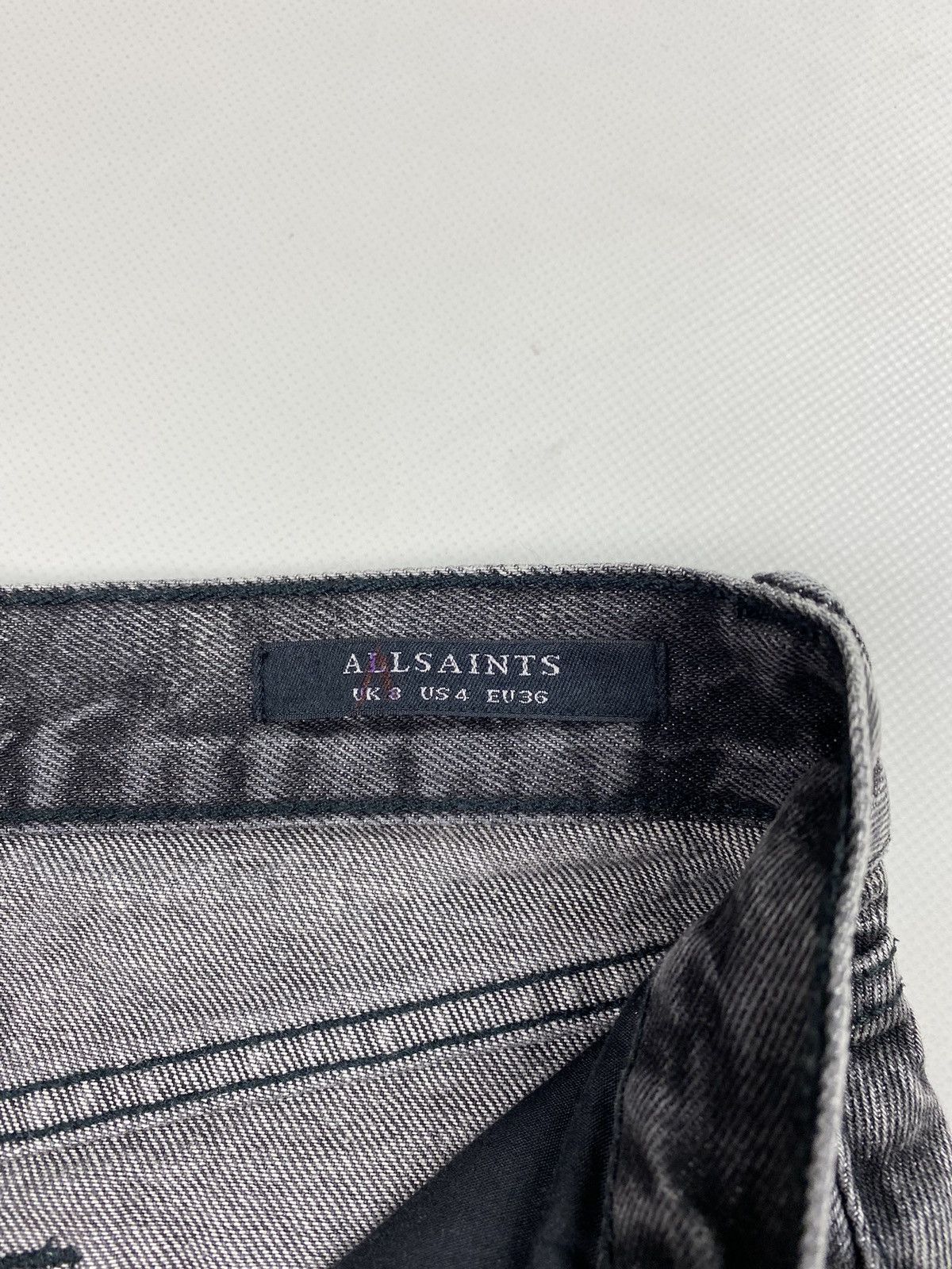 Allsaints Allsaints Betty Denim Mini ladies distressed skirt Size 27" / US 4 / IT 40 - 13 Thumbnail