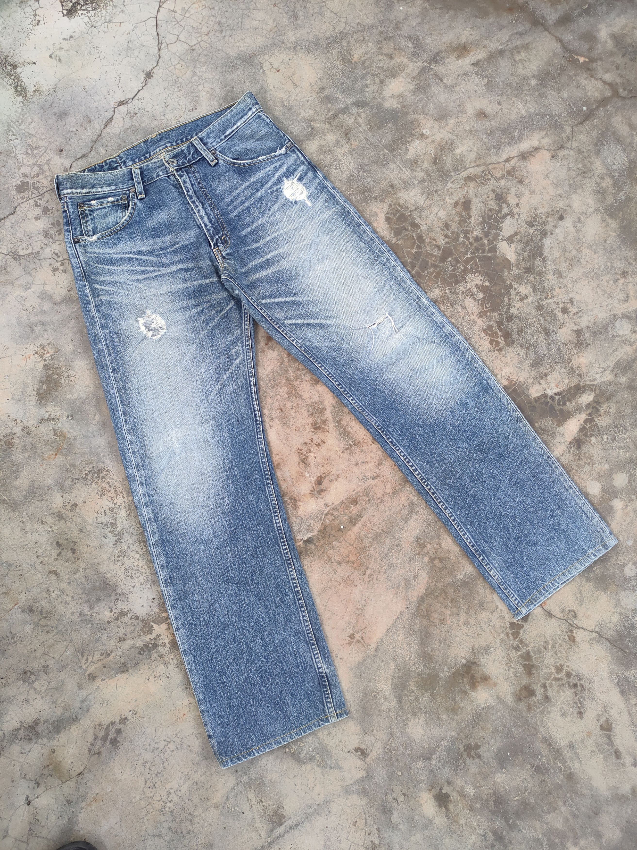 Levi's Vintage Clothing W32 VINTAGE LEVI'S 503 FADED DISTRESSED JEAN DENIM PANTS Size US 32 / EU 48 - 2 Thumbnail