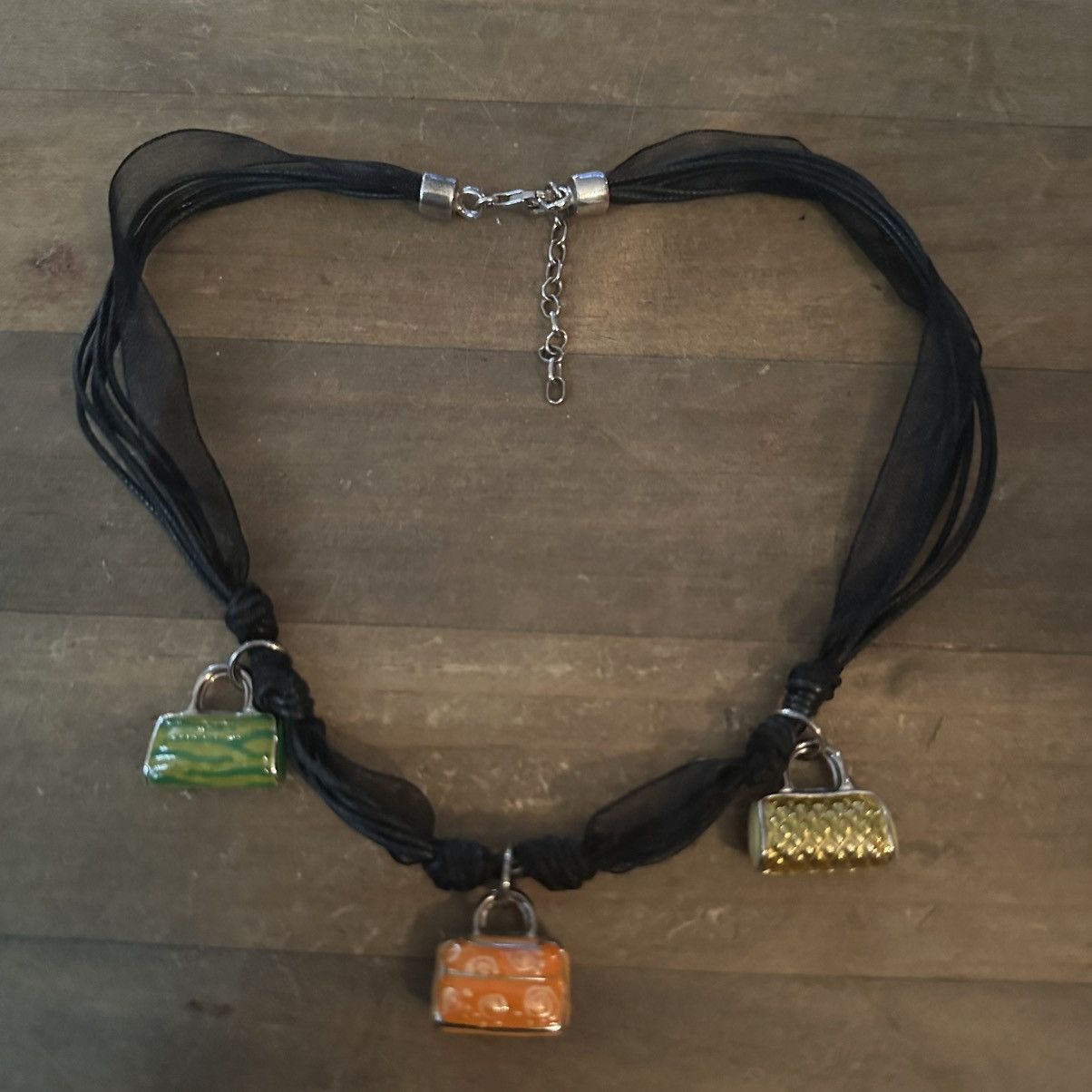 Other Handbag charm black ribbon necklace Size ONE SIZE - 2 Thumbnail