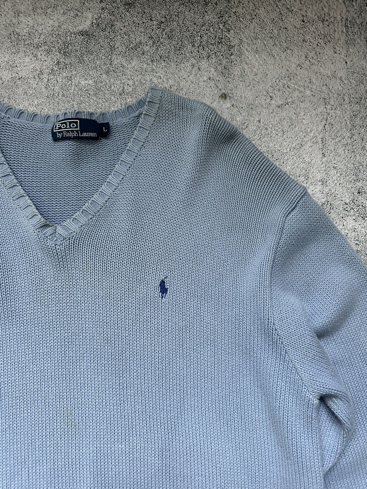 Polo Ralph Lauren Polo Ralph Lauren Knit Sweater Men's Blue Logo Size US L / EU 52-54 / 3 - 7 Thumbnail