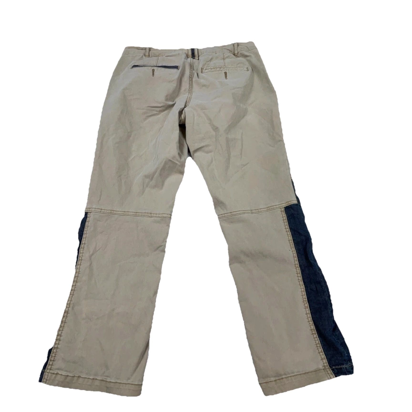 Anthropologie Anthropologie Pants Women 30 Chino Beig e Tan Brown Straight Regular Flat Front Zip Pockets Cotton Cotton Blend Casual - Size 30" / US 8 / IT 44 - 2 Thumbnail