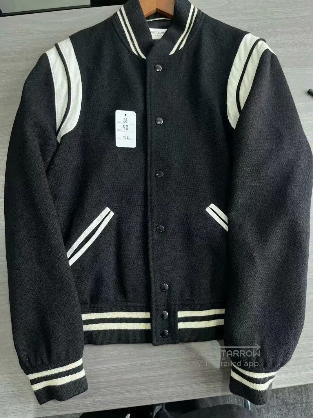 Saint Laurent Paris saint laurent black and white baseball jacket. Size US L / EU 52-54 / 3 - 8 Thumbnail