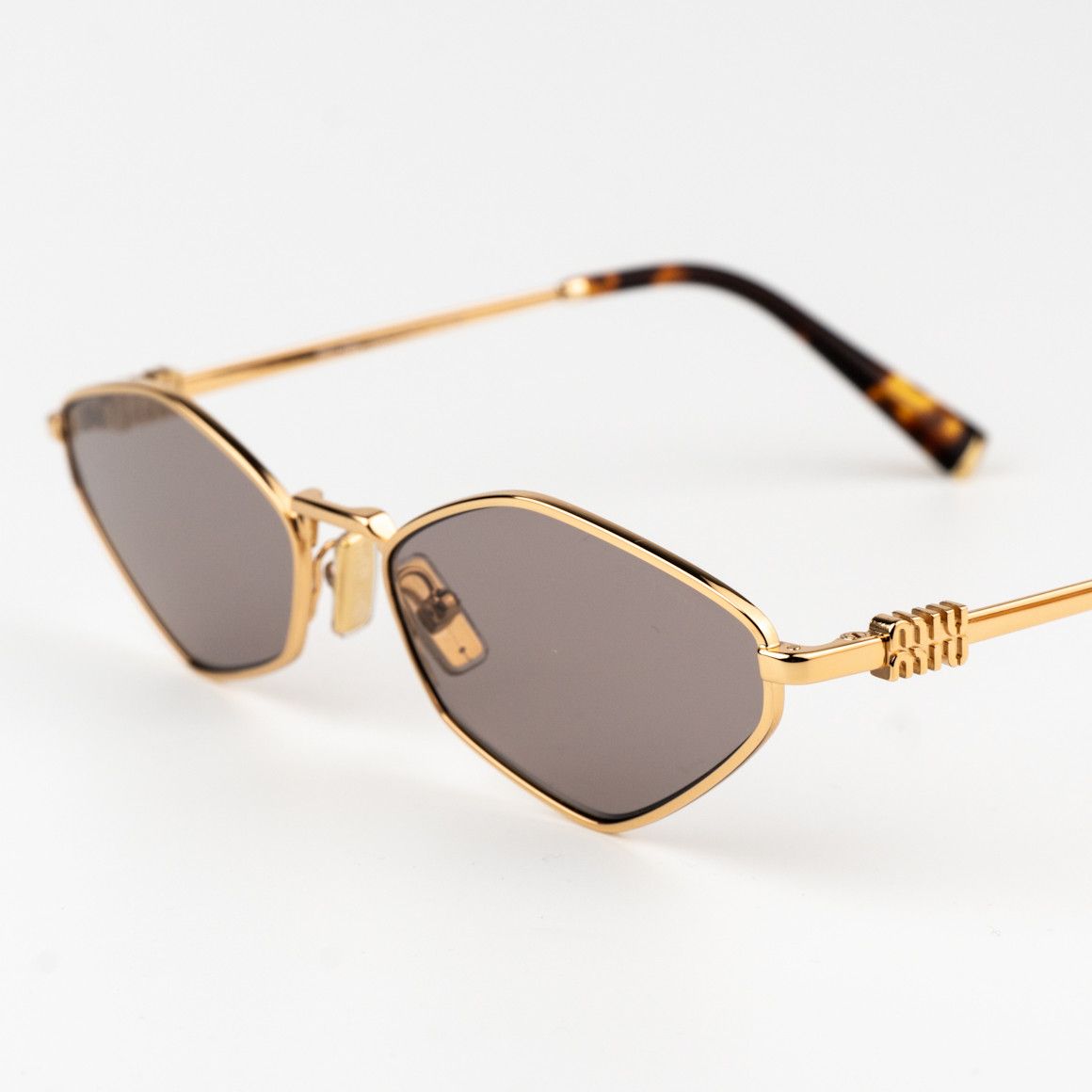 Miu Miu NEW Miu Miu MU56ZS 5AK20I REGARD Geometric Unisex Sunglasses Size ONE SIZE - 5 Thumbnail