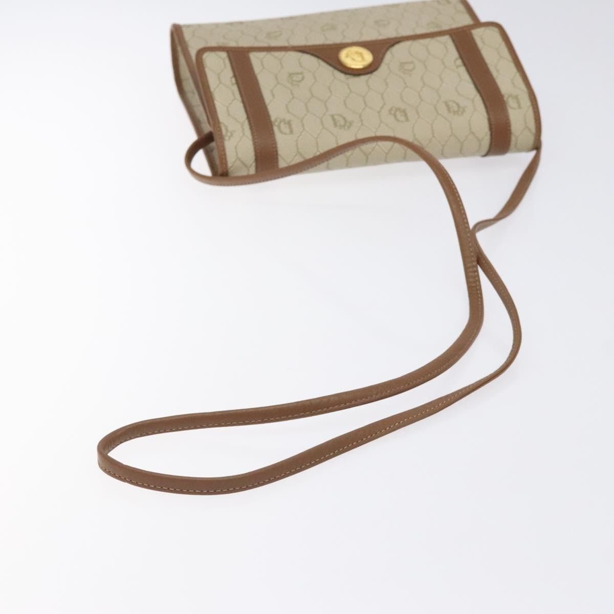 Dior DIOR Honeycomb Canvas Shoulder Bag Pvc Beige Gold Size ONE SIZE - 7 Thumbnail