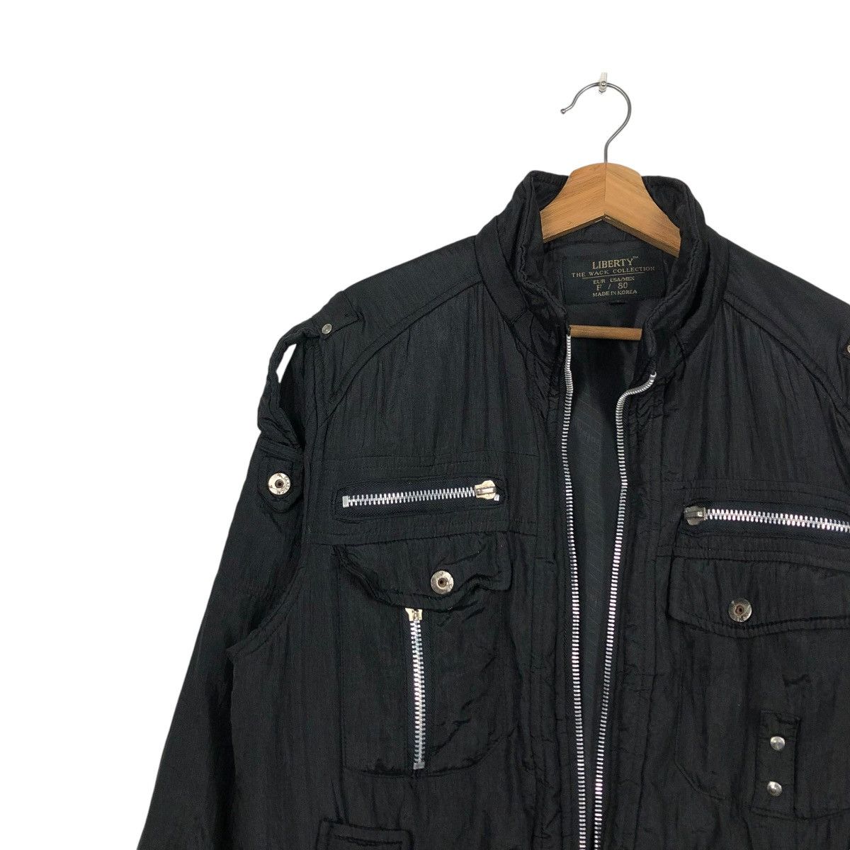 Japanese Brand 🔥VINTAGE BOMBER JACKET ICONIC BLACK BONDAGE LIBERTY Size US L / EU 52-54 / 3 - 9 Thumbnail