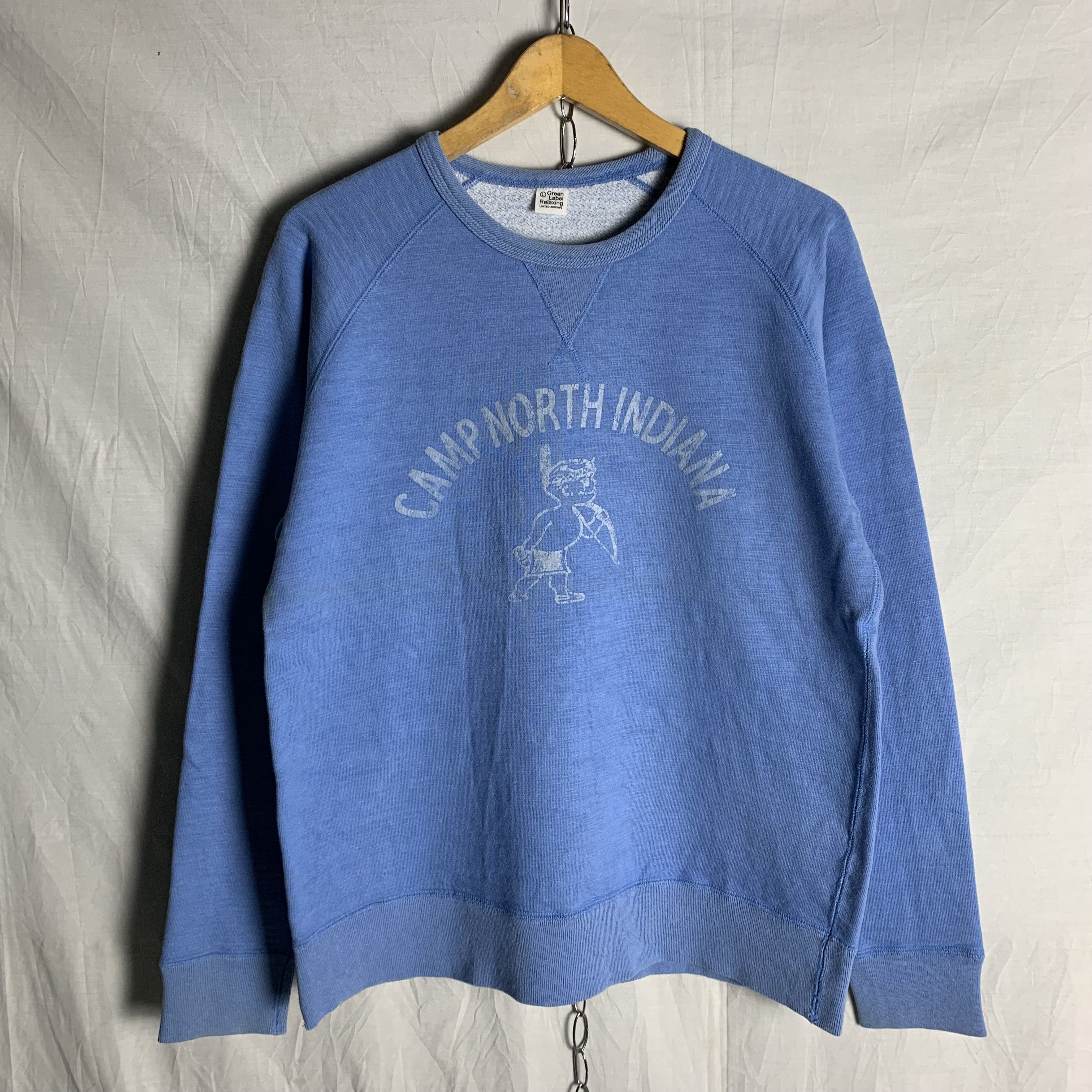 Japanese Brand Camp North Indiana Green Label Relaxing Sweatshirt Crewneck Size US M / EU 48-50 / 2 - 1 Thumbnail